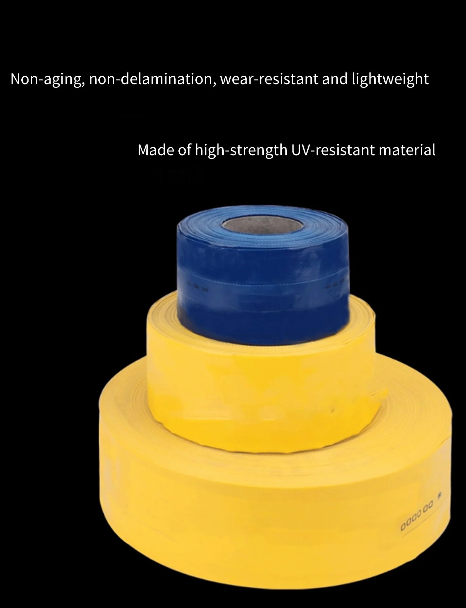 Manguera plana for estanque de descarga de agua, manguera de descarga plana de PVC, diámetros múltiples de 1,5 a 6 pulgadas, longitudes de 5 a 50 m (3 pulgadas, 5 metros)(2in,50meter)