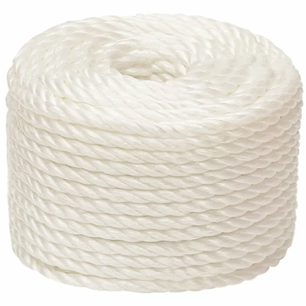 Cuerda de Trabajo Polipropileno Blanco 10 mm 50 m, Bricolaje Accesorios de Bricolaje Cadenas, Alambre y Cuerda Sogas y Cuerdas metálicas, Blanco, 1.86kg