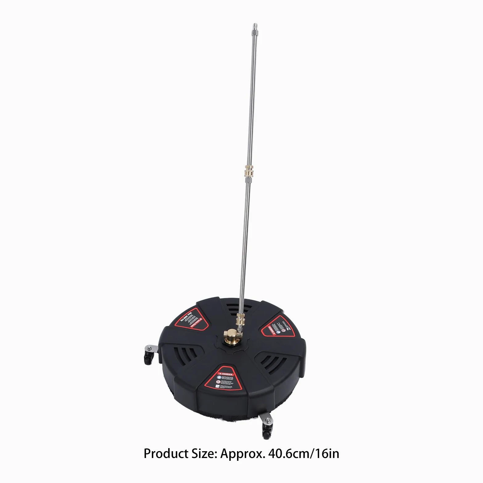 Limpiador de Superficies de Lavadora a Presión de 16 Pulgadas con 3 Ruedas, Limpiador de Superficies de Acero Inoxidable 3600PSI para Accesorio de Lavadora a Presión para