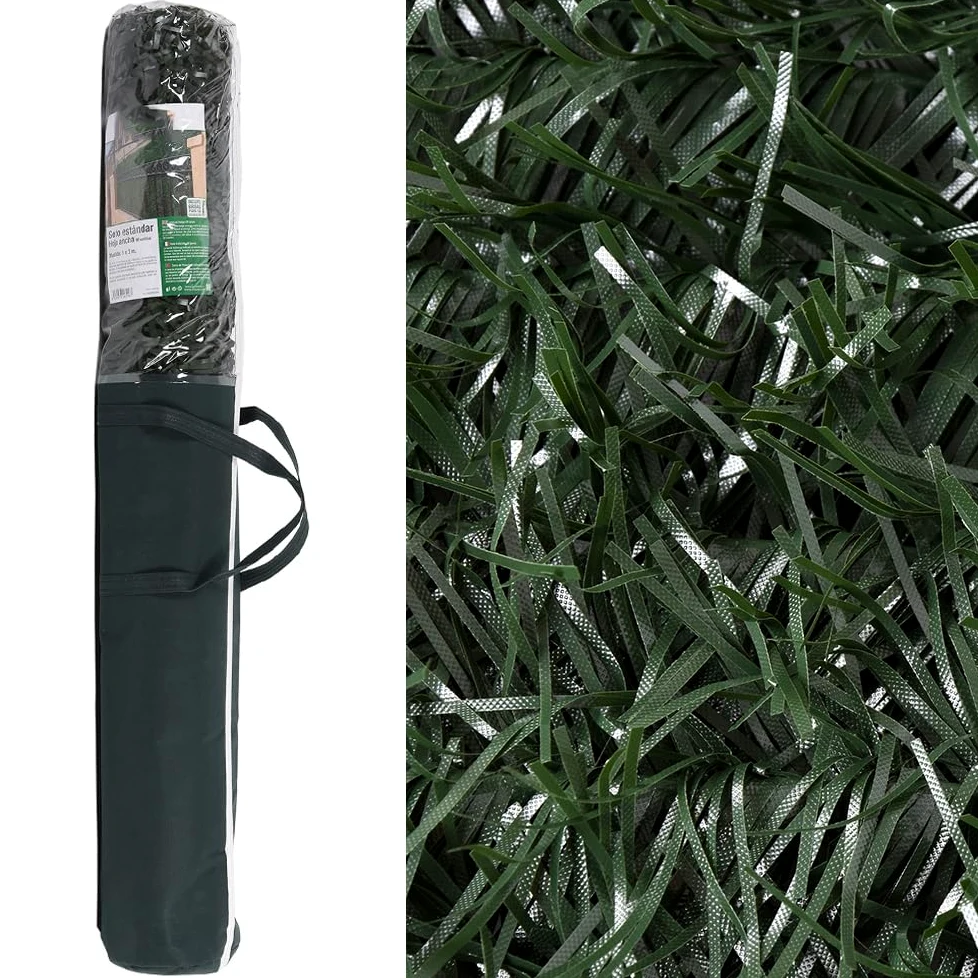 Suinga Seto Artificial Ocultacion 2x3 m | Seto Jardin Hoja Fina | Seto Ocultación 85% | Seto Artificial Verde Decorativo | Valla Jardin Exterior | Cerramiento Artificial 2x3 para Vallas de Ocultación