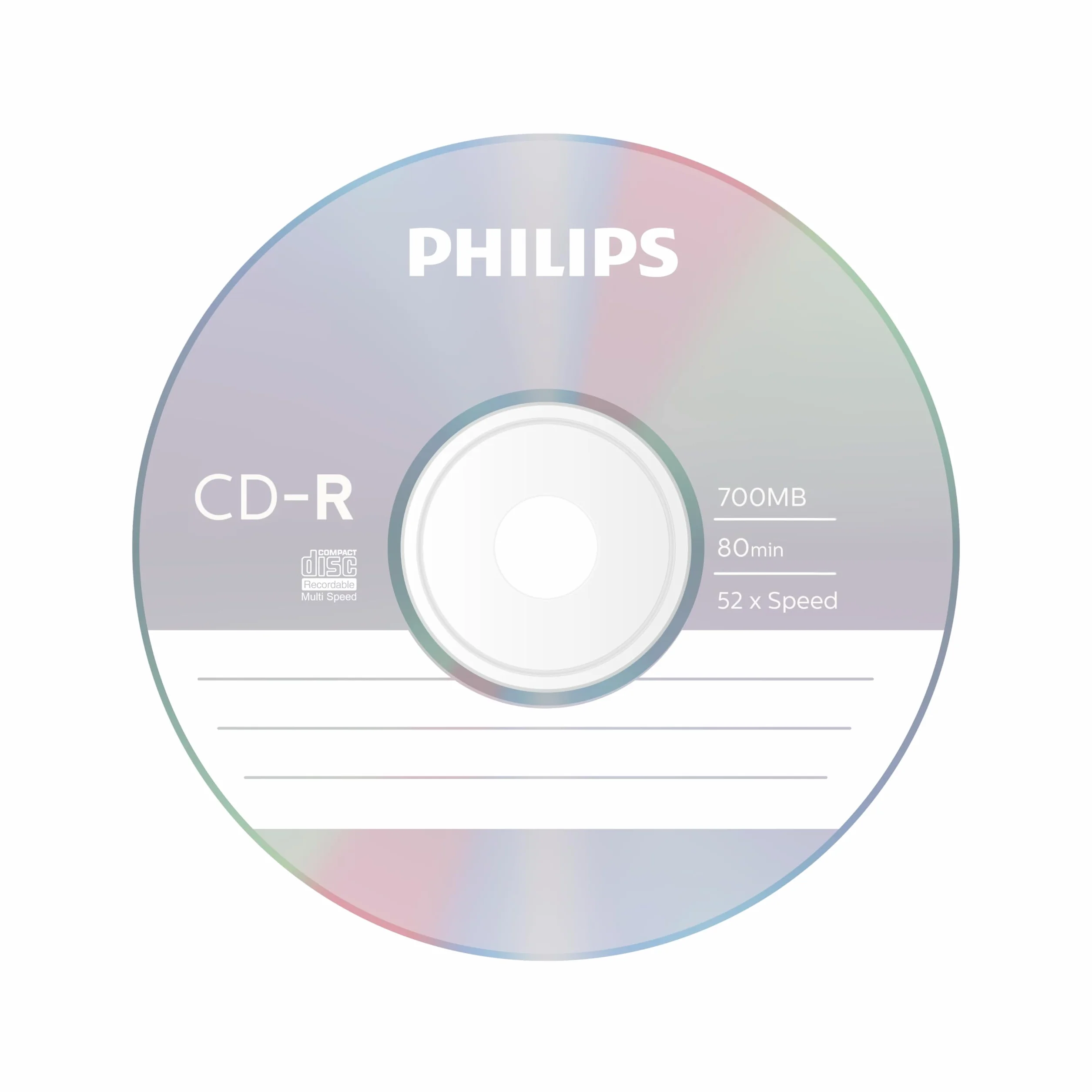 Philips CD-R 80min 700MB 52X Cakebox 50 Disc
