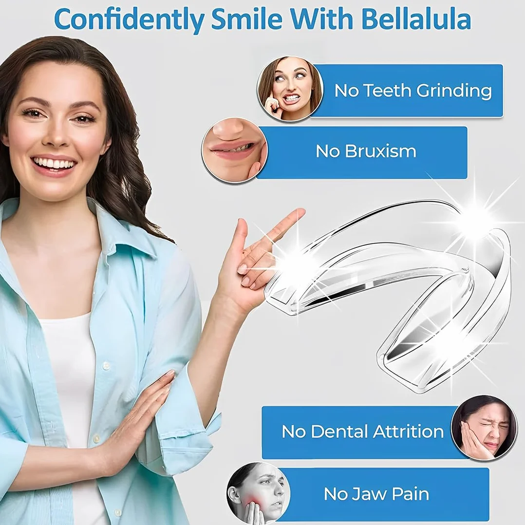 Protector Bucal para Dormir Bruxismo, Férulas Dental Moldeable, 4 Piezas, Material Termoplástico