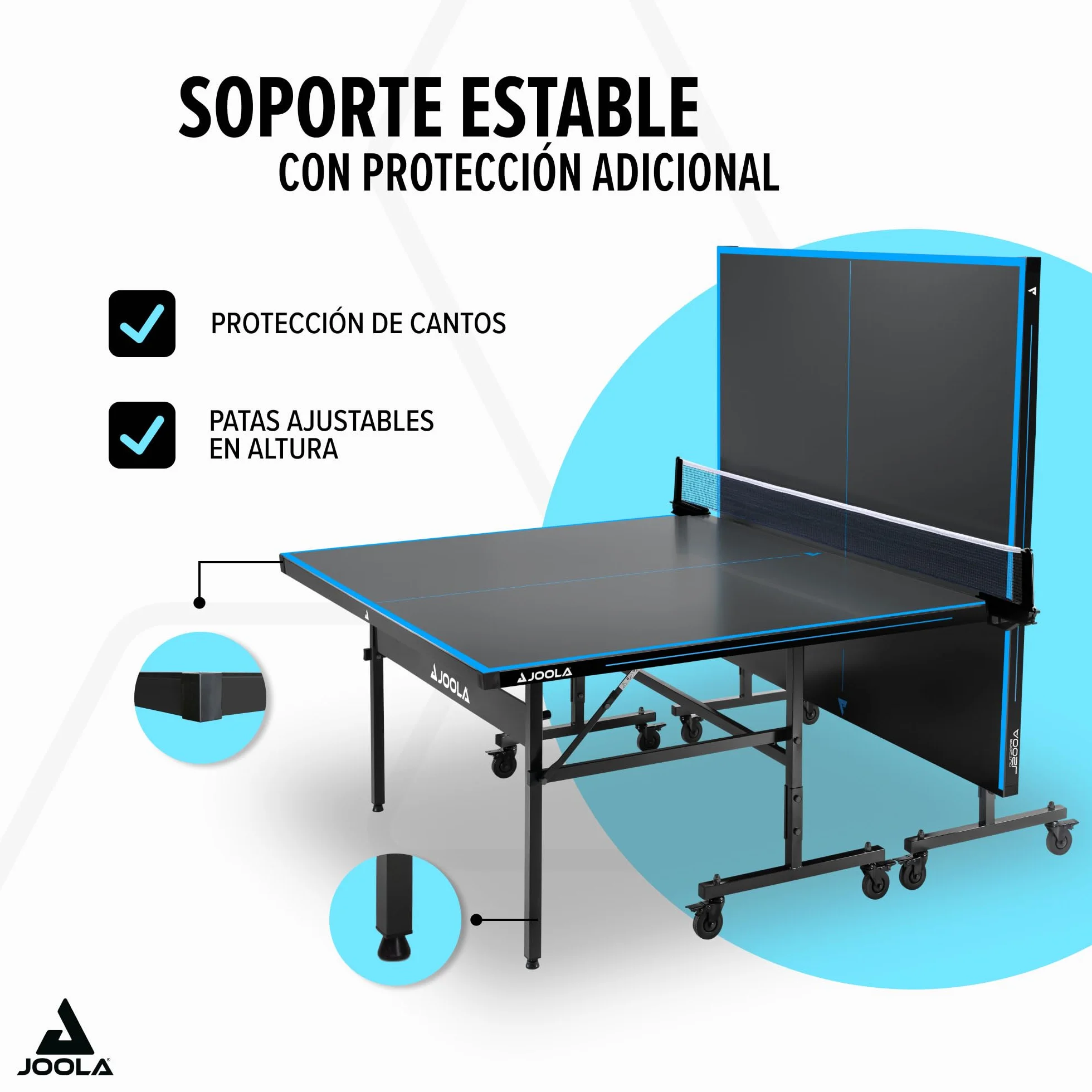JOOLA Mesa de Ping Pong J200A Outdoor Aluminio 6mm Plegable