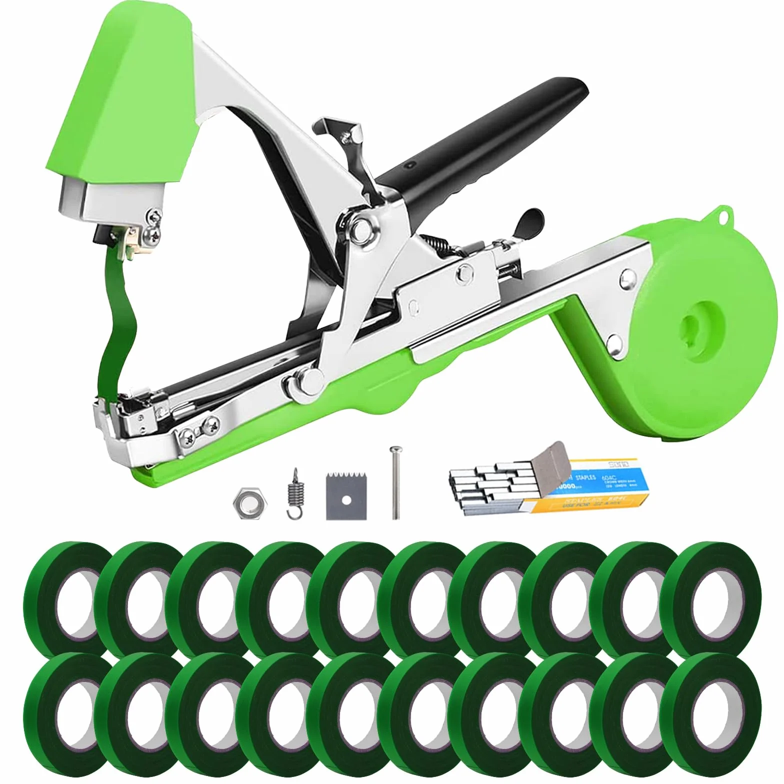 Maquina Atar Tomates Pepino,Herramientas Jardineria Atar de Mano Planta,Jardín Tape Tool Alicates de encuadernación para Plantas, máquina de encuadernación de Plantas