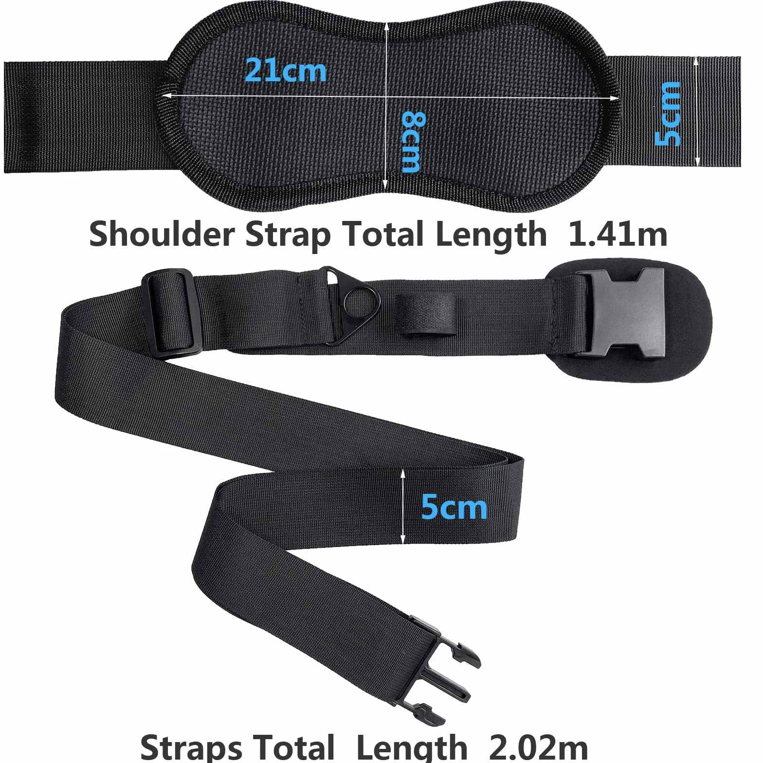 JEEZAO Correa Transporte Tabla Surf Ajustable Hombro SUP Kayak Canoa Paddle