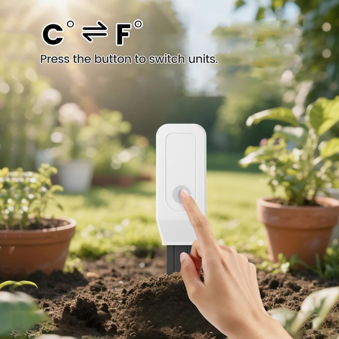 Medidor de humedad del suelo WiFi Smart Life Alexa Sensor inteligente higrómetro para plantas