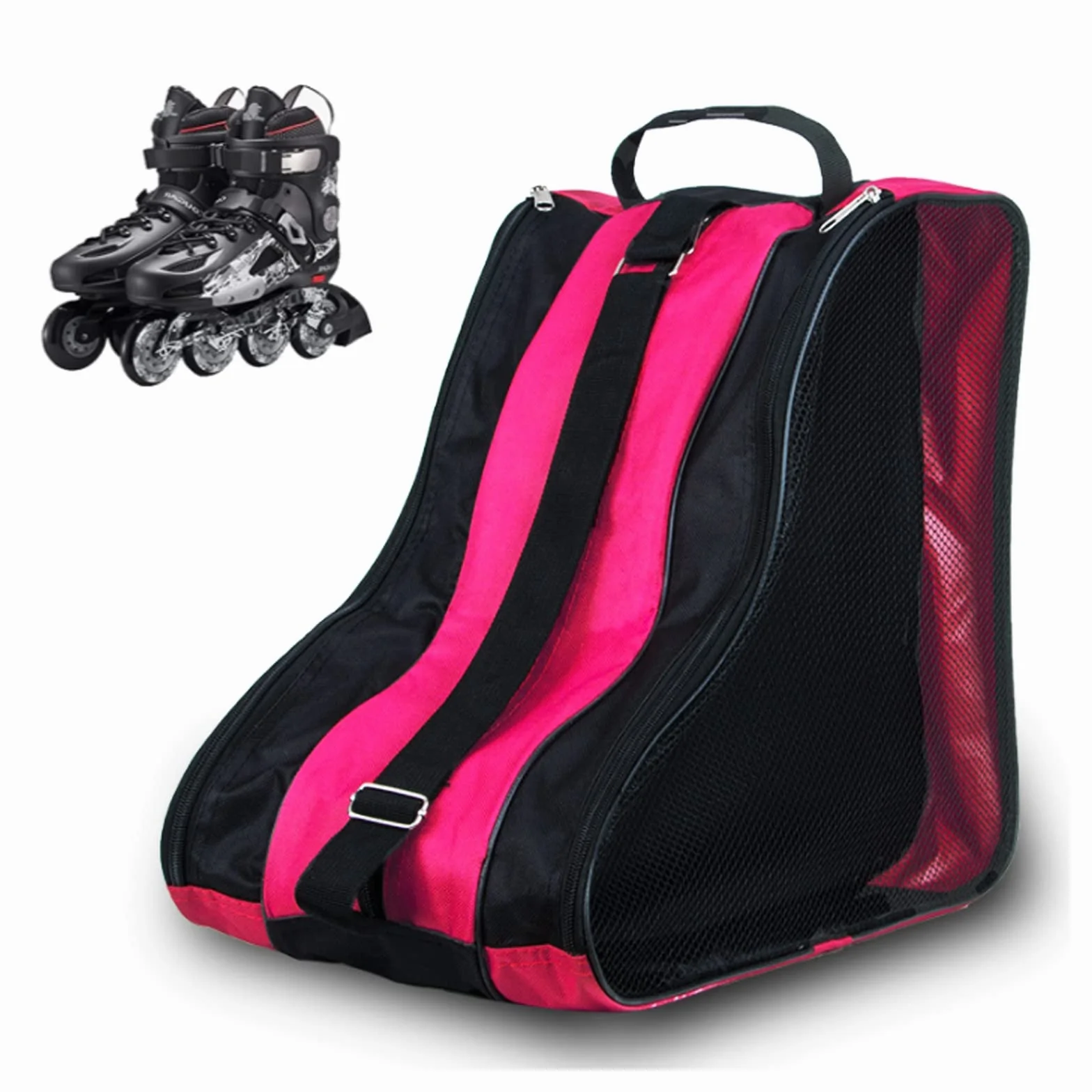 Bolsa de Patinaje de Ruedas con Correa Ajustable para Mujeres Hombres Niños