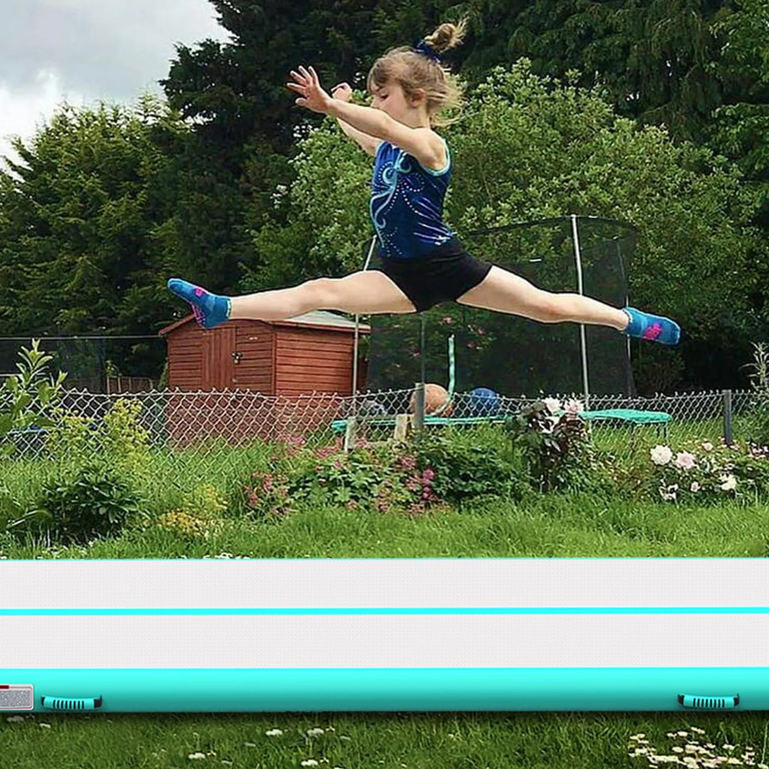 Airspot Air Track Matte Air Roll Gymnastik Tumbling Estera de gimnasia con bomba