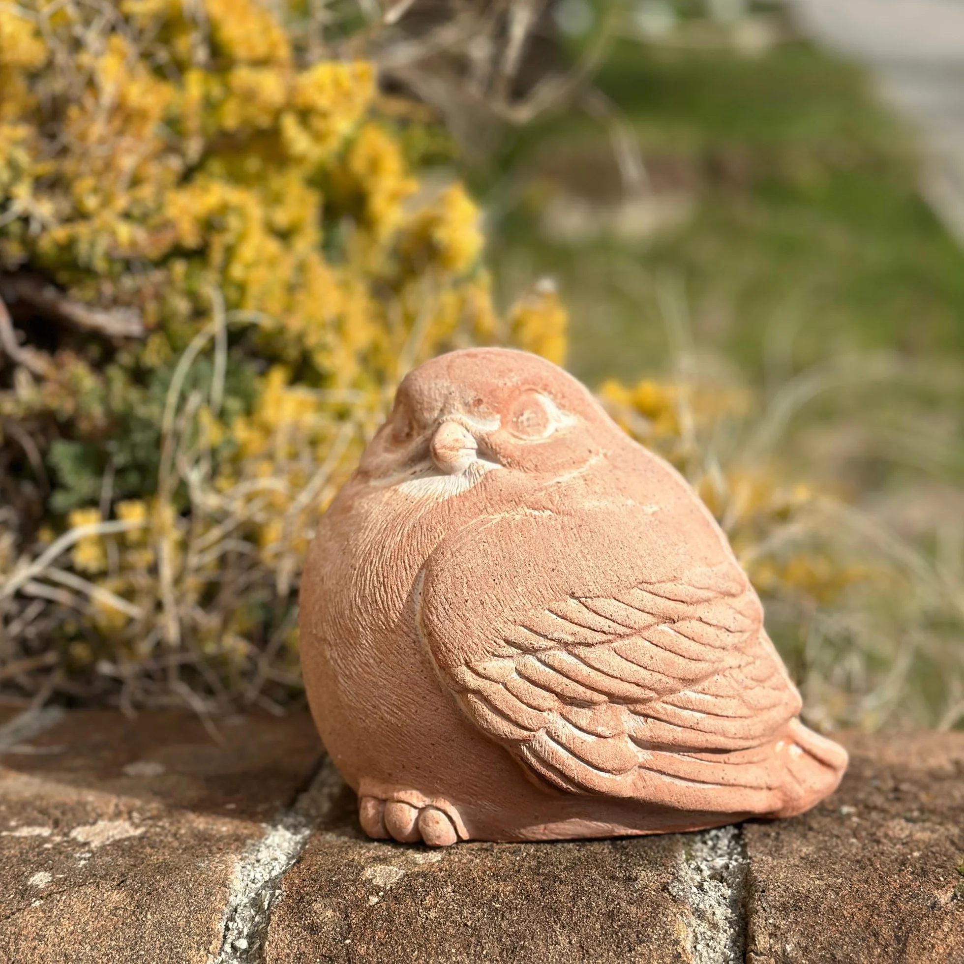 Toocook Animales de terracota artesanal - Decoración jardín - Decoración casa - Resistente a la intemperie (gorrión gorrión)