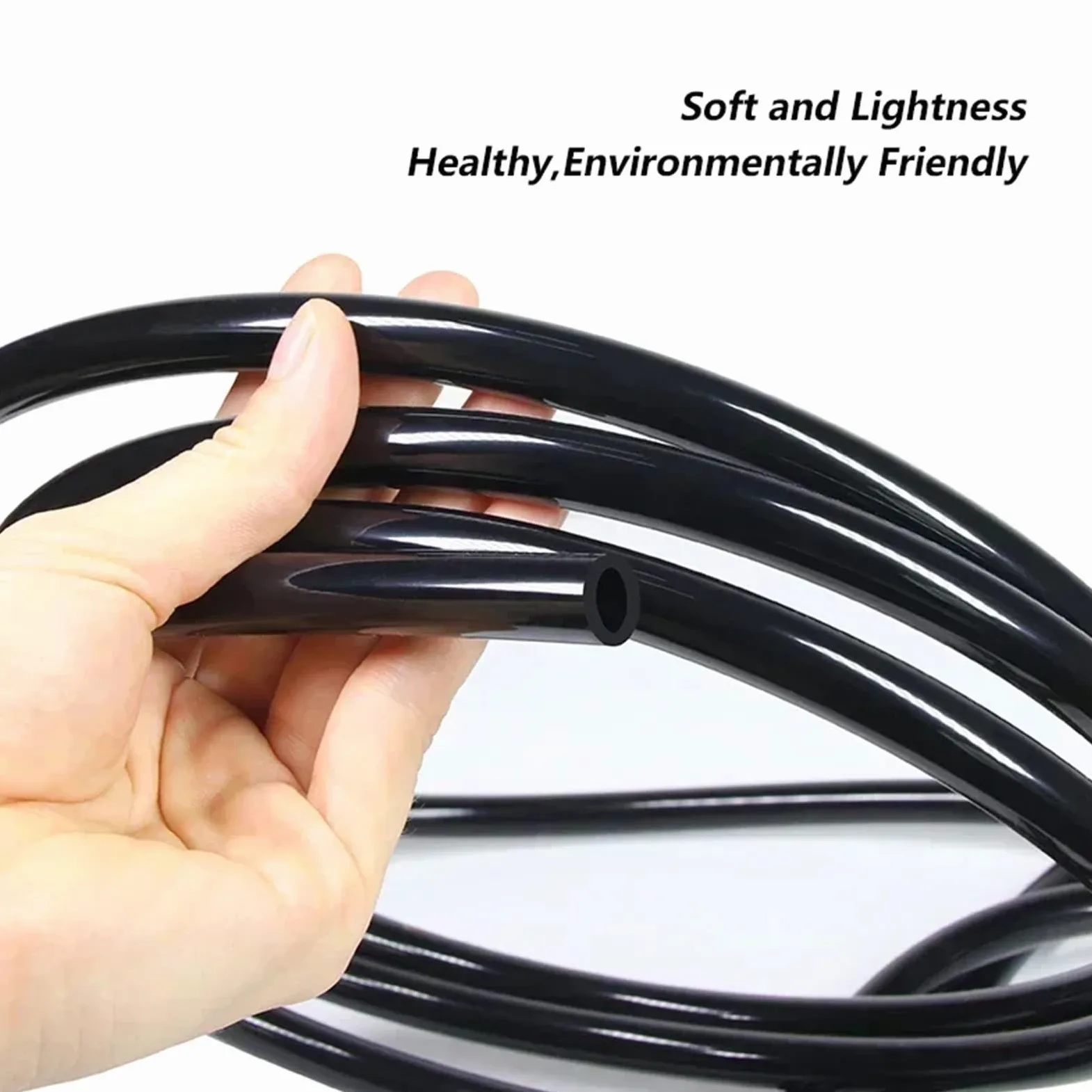 Black Silicone Tube Flexible | ID 0,5 mm ~ 32 mm Manguera de plomería de agua resistente a altas temperaturas(8 meters,ID 9mm x OD 12mm)
