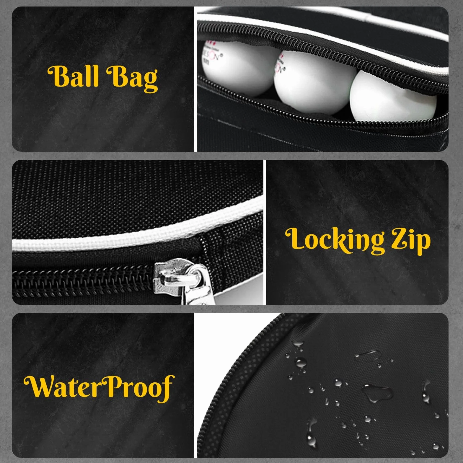SULIUDAJI Funda para Raqueta de Tenis de Mesa 1 Pieza Bolsillo