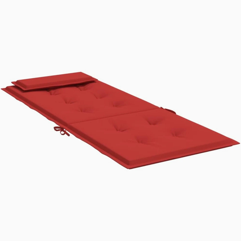 Homgoday Cojines Silla Exterior Rojos 120x50 cm - Oxford Impermeable, Fibra Espuma, Alta Resistencia, 6 Unidades