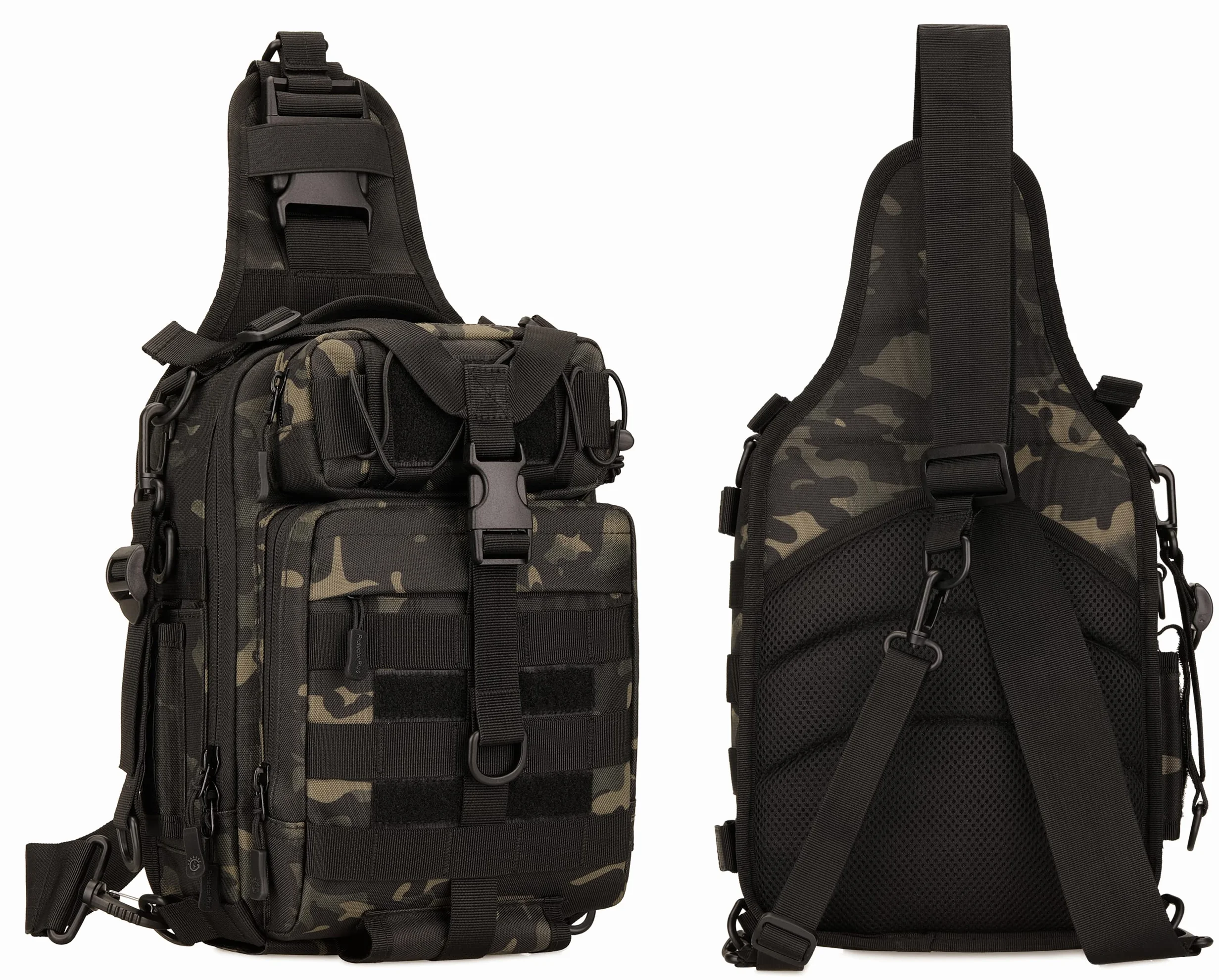 Gran Bolsa de Bandolera Impermeable Estilo Militar Táctico Nylon Molle