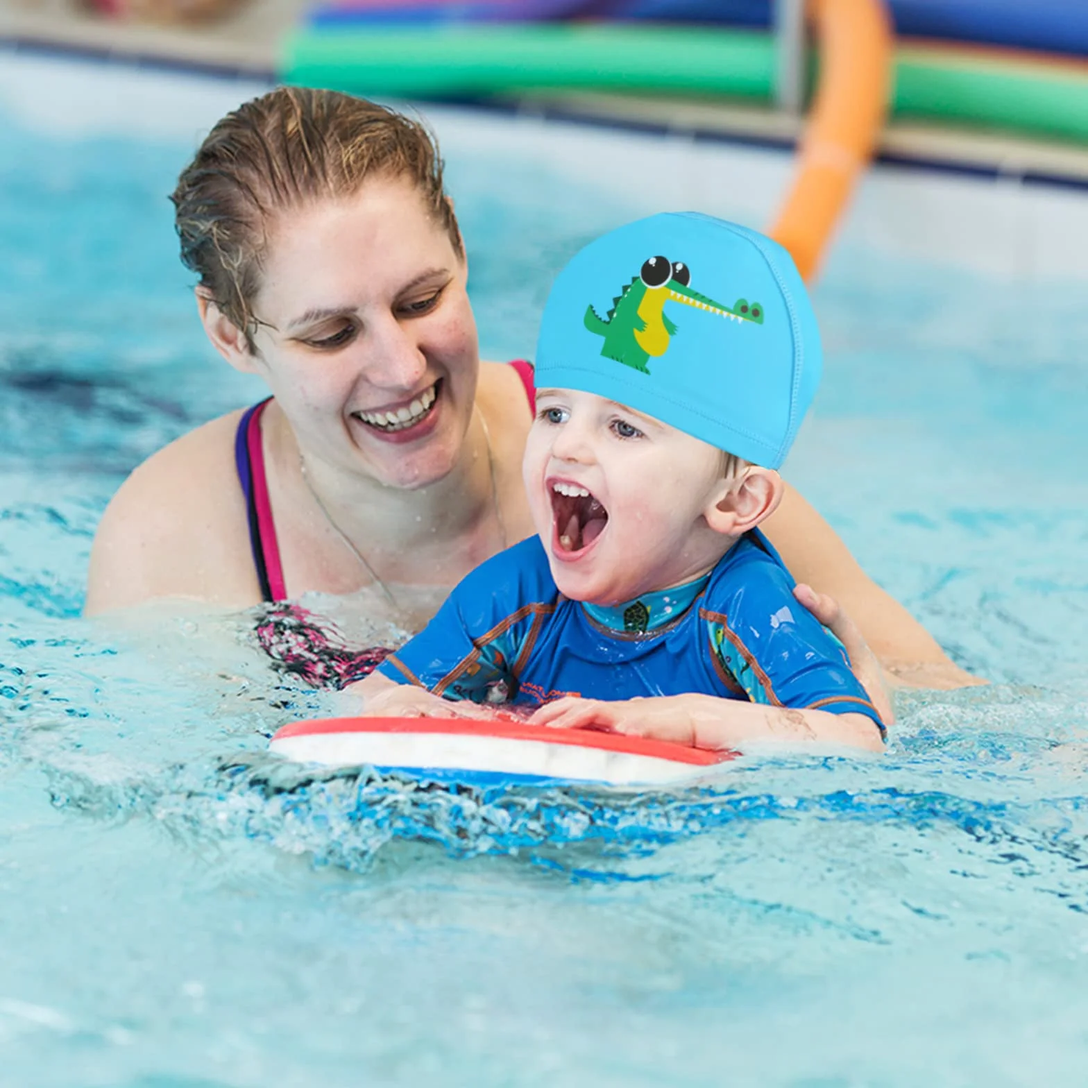 Gorros Natación Niños 2 Unidades - Gorro Piscina Baño 4-10 Años