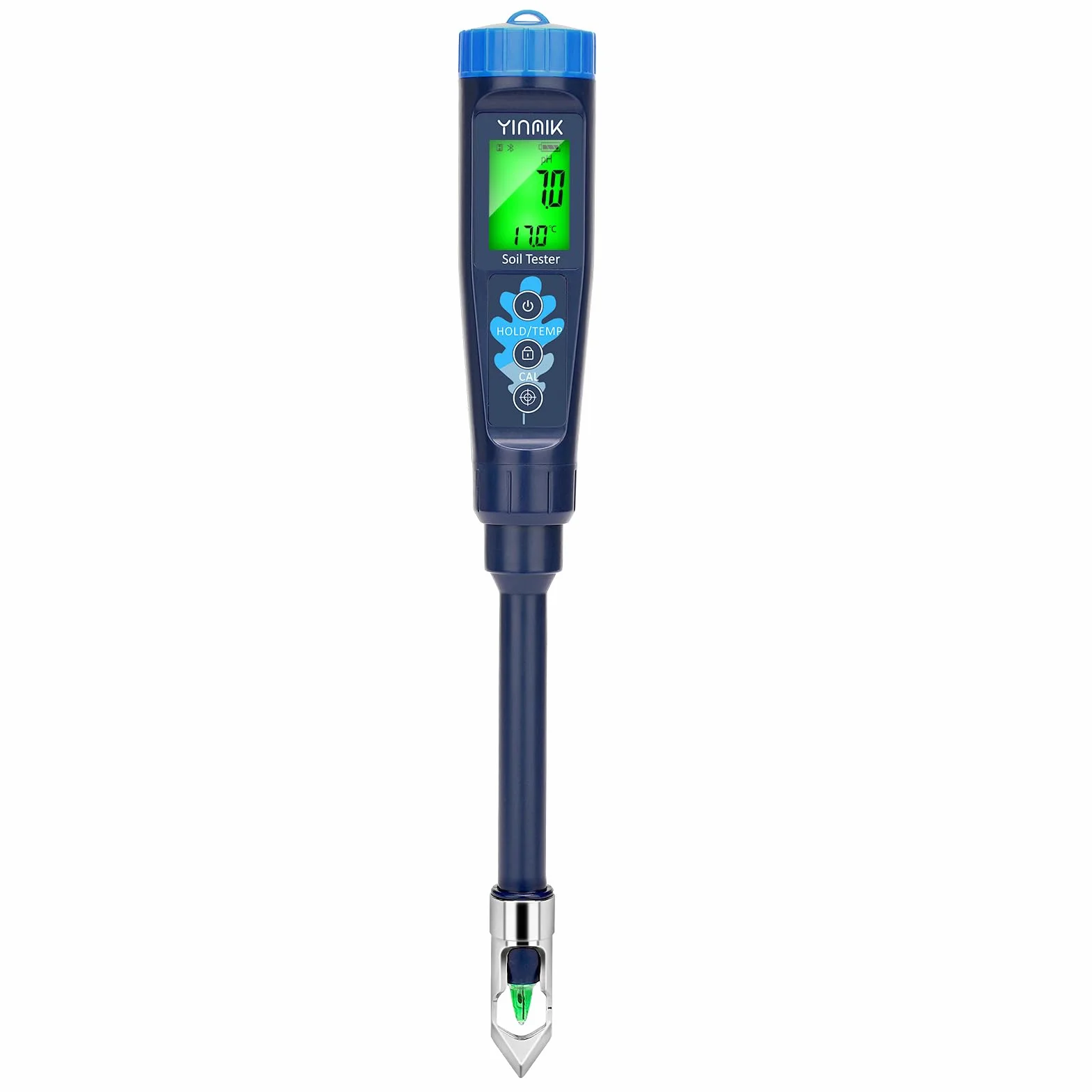 YINMIK Medidor de pH del Suelo, probador Digital de pH del Suelo y la solución, pH medidor Profesional para medir Alimentos, Agua, Carne, Cerveza elaboración, Piscina, Queso, Pan, Invernadero jardín