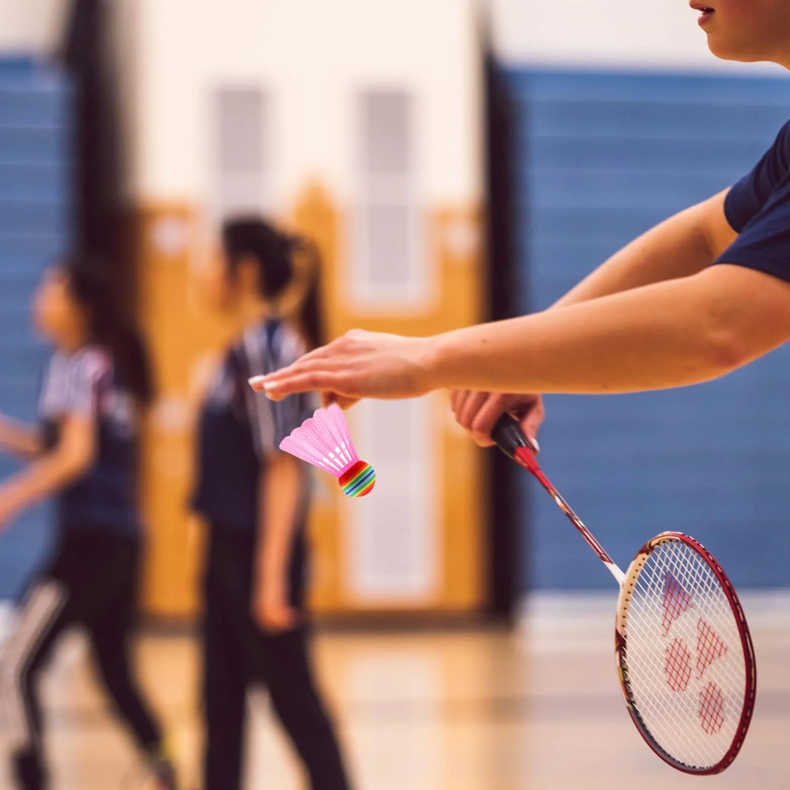CATELL 20 Piezas Volantes de Bádminton, Plástico Coloridos para Exteriores e Interiores
