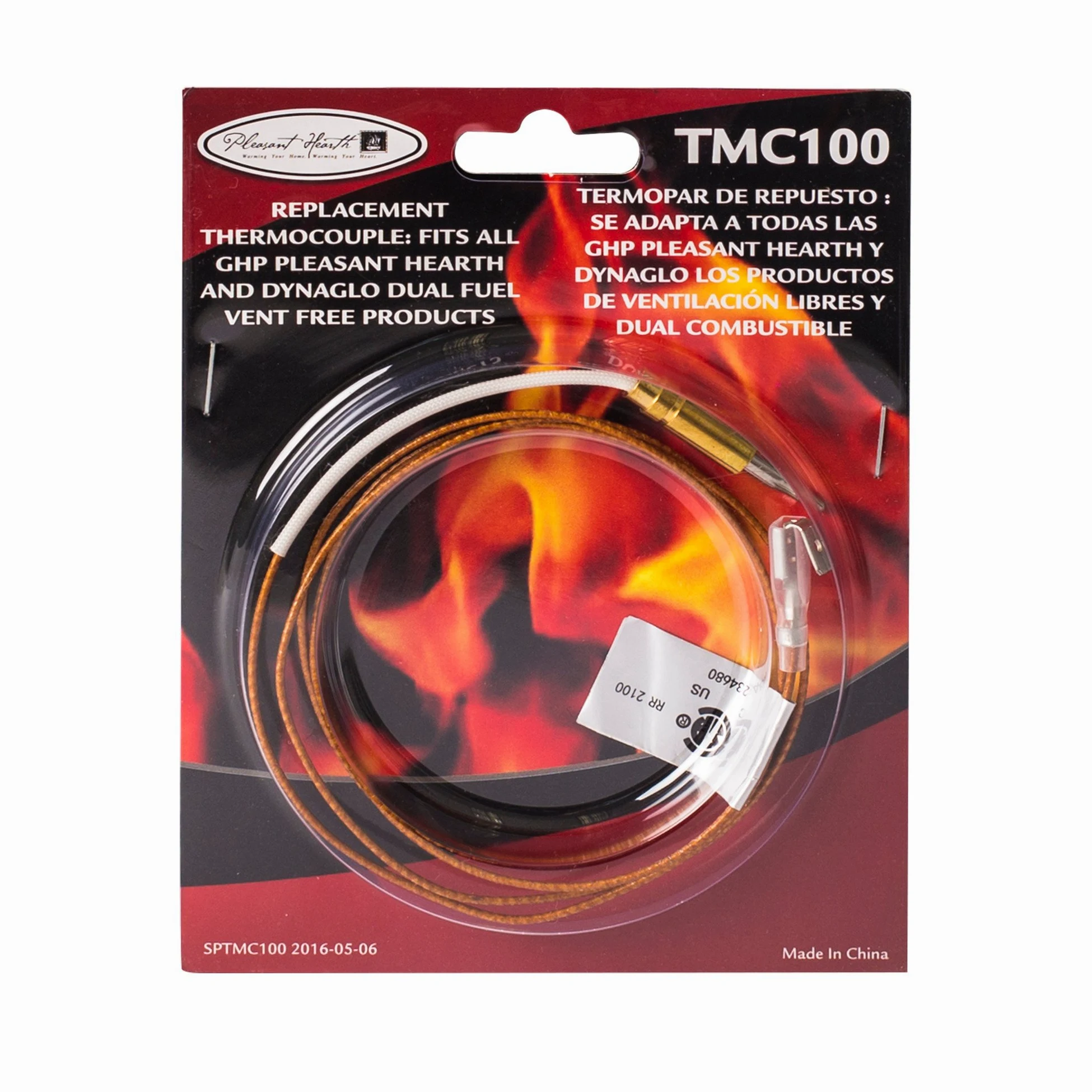 Pleasant Hearth TMC100 - Termopar de repuesto para calentador de gas sin ventilación, color dorado