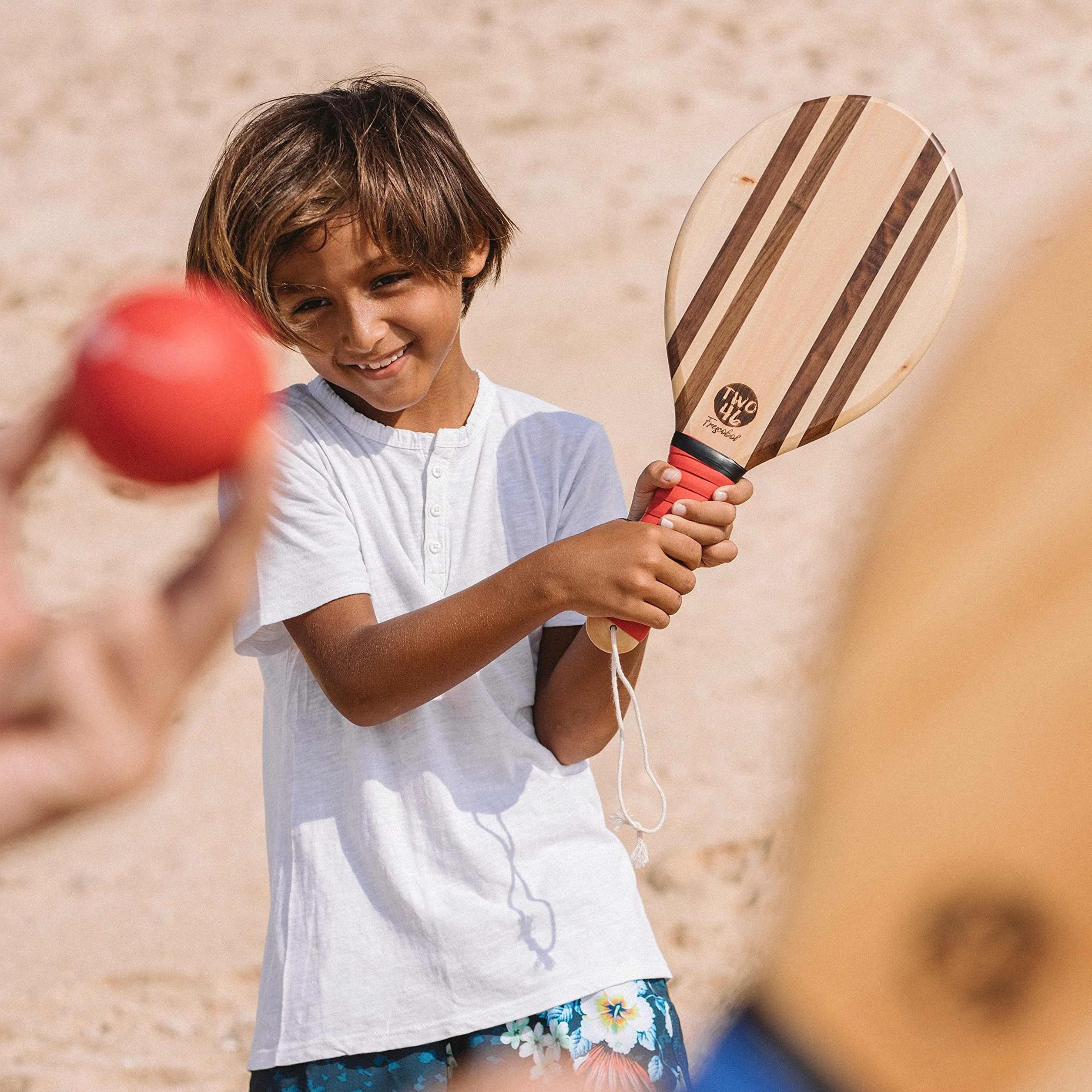 Bola Suave de Frescobol para Niños y Principiantes Tenis de Playa Juego de Raquetas