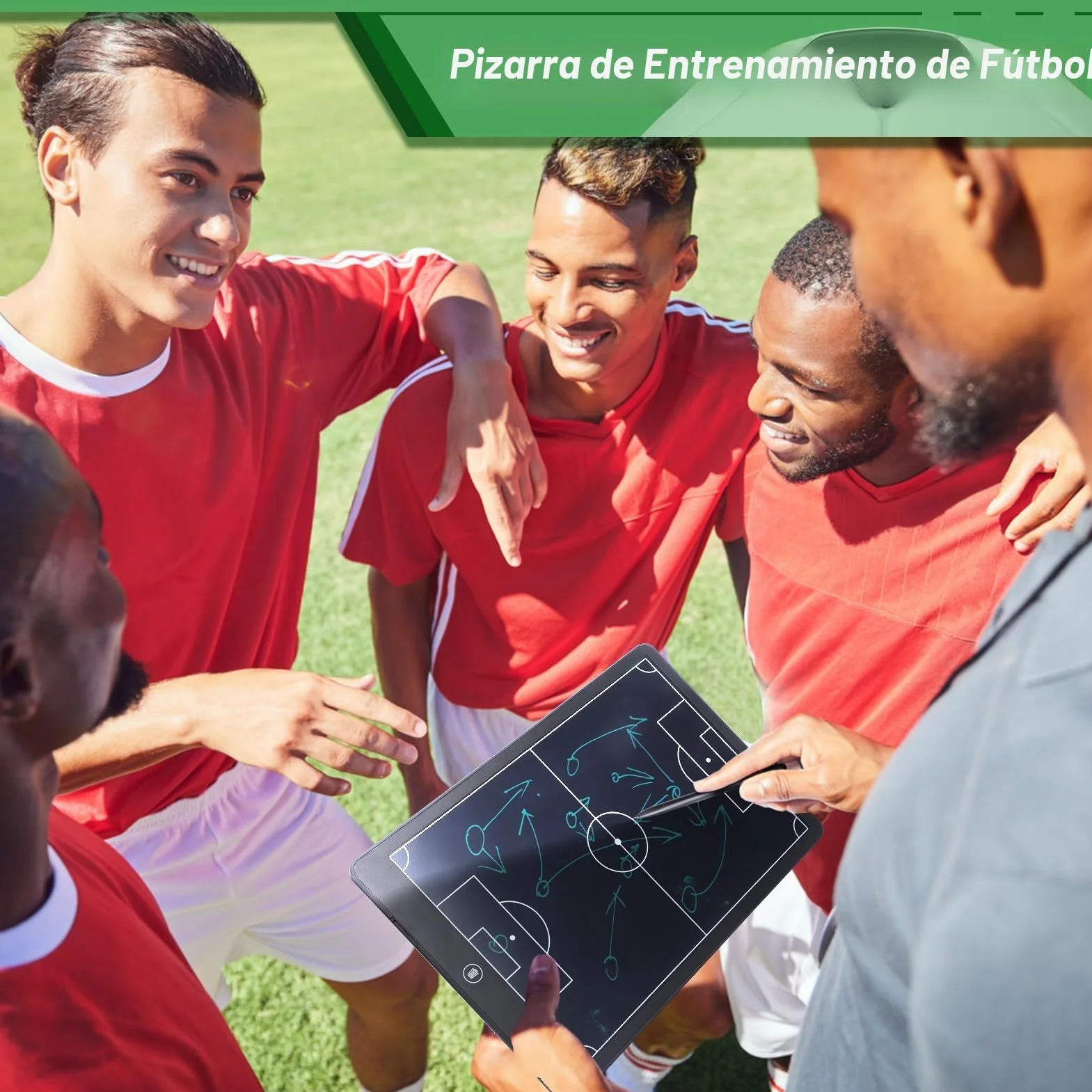 Tablero de fútbol táctico LCD 16 pulgadas panel electrónico estrategia entrenamiento digital con bolígrafo