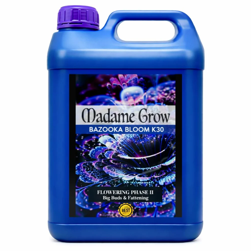 MADAME GROW engorda cogollos marihuana - abono floración marihuana - cogollador marihuana - fertilizante floración marihuana - fertilizante marihuana - liquido - engordar (BAZOOKA BLOOM K30 5L)