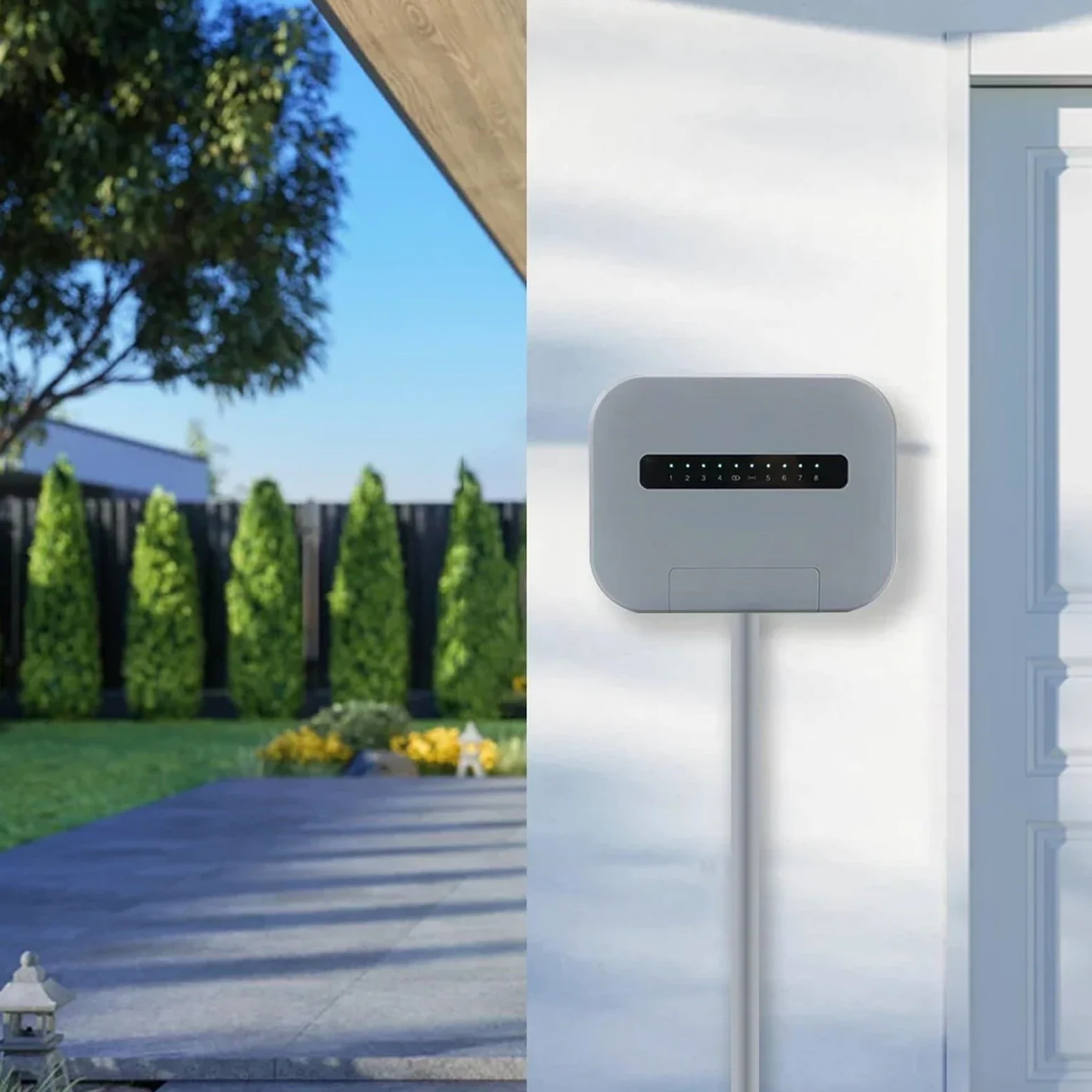 Temporizador de riego, De aspersor Inteligente WiFi Tuya, Controlador de riego jardín 6 Zonas, válvula Agua, Temporizador for automático