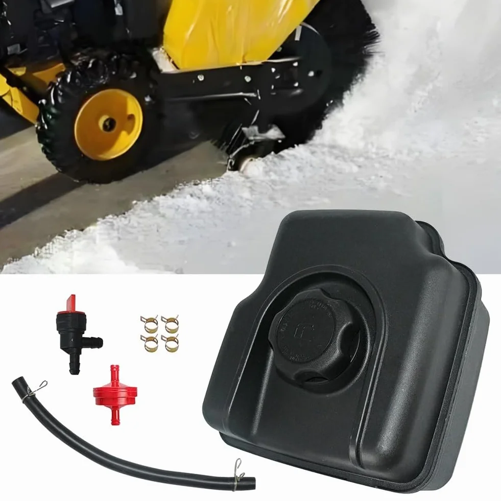 Kit de tanque de combustible para motor soplador de nieve con cubierta compatible con 694260 698110 695736 695728 697779 699885 listo para usar