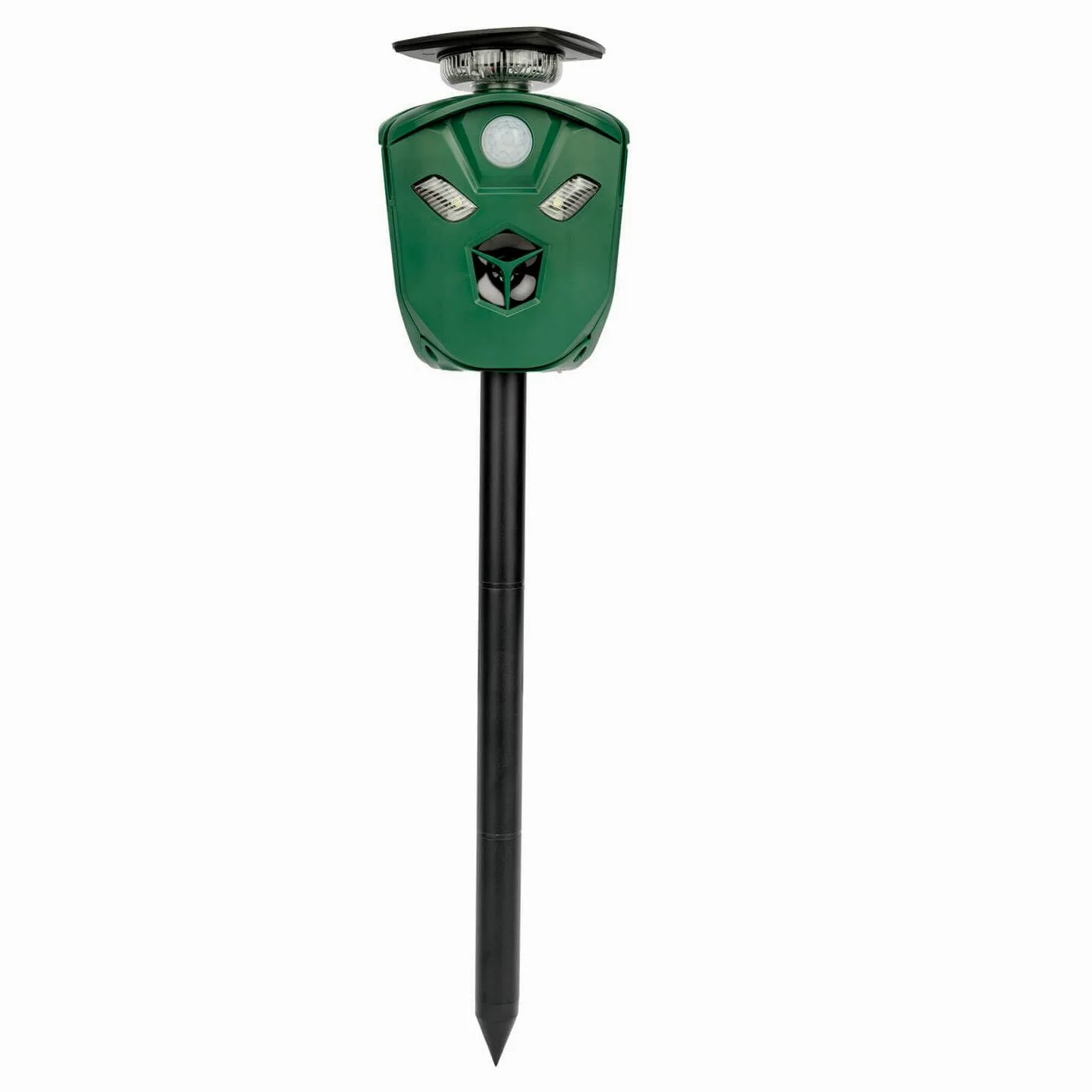 Ahuyentador Solar de Animales Salvajes | Lobos | Zorros | Ginetas | Sensor de Movimiento con Protección 360º | Ultrasonidos y Sonidos | Luz Flash |