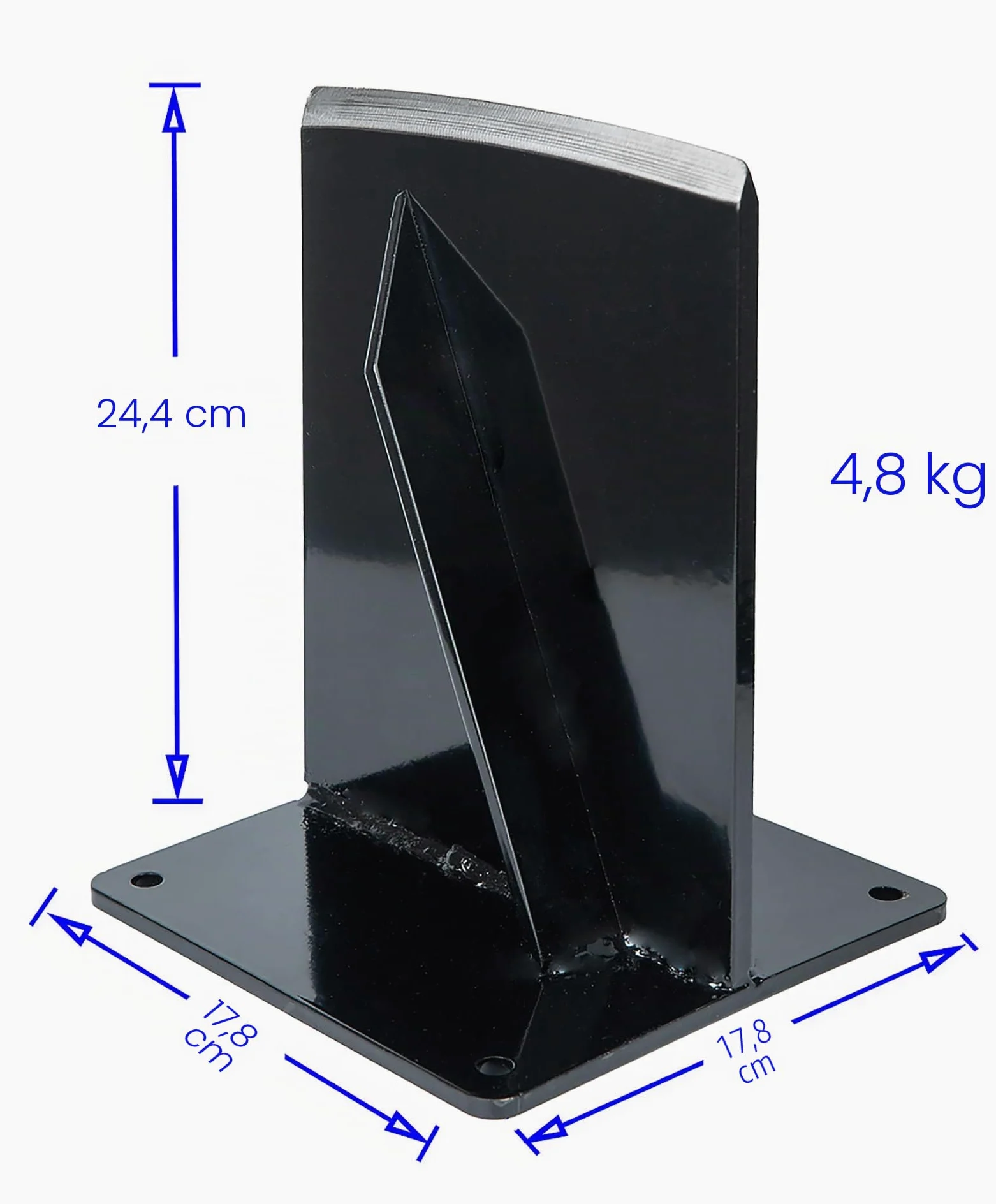 Cortadora de leña de Acero Estructural, cuña manual, para estufas y chimeneas, Negro