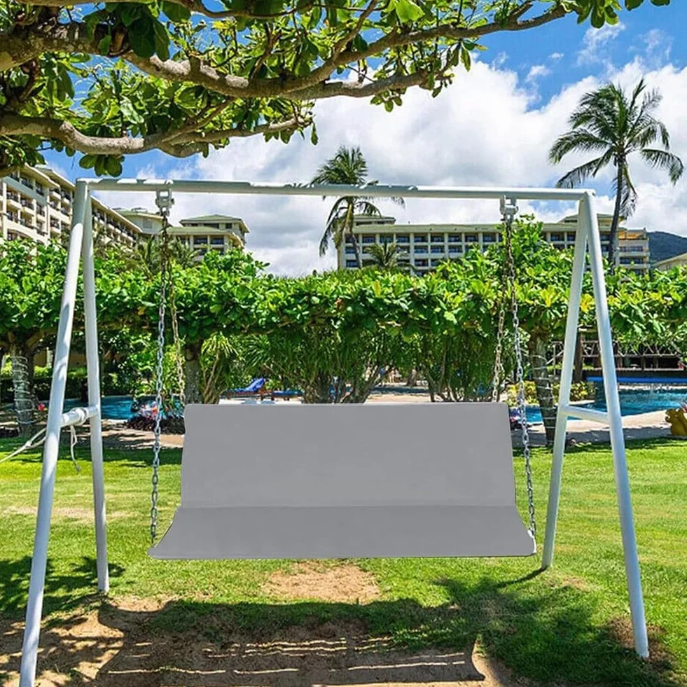 Funda de repuesto para asiento de columpio de tela Oxford 600D, funda para silla de columpio de jardín, para balcón, porche, patio, jardín (115 cm x 48 cm x 48 cm) (gris)