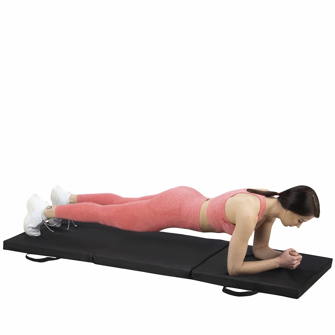 Colchoneta de gimnasia plegable 180 x 60 x 5 cm Negro