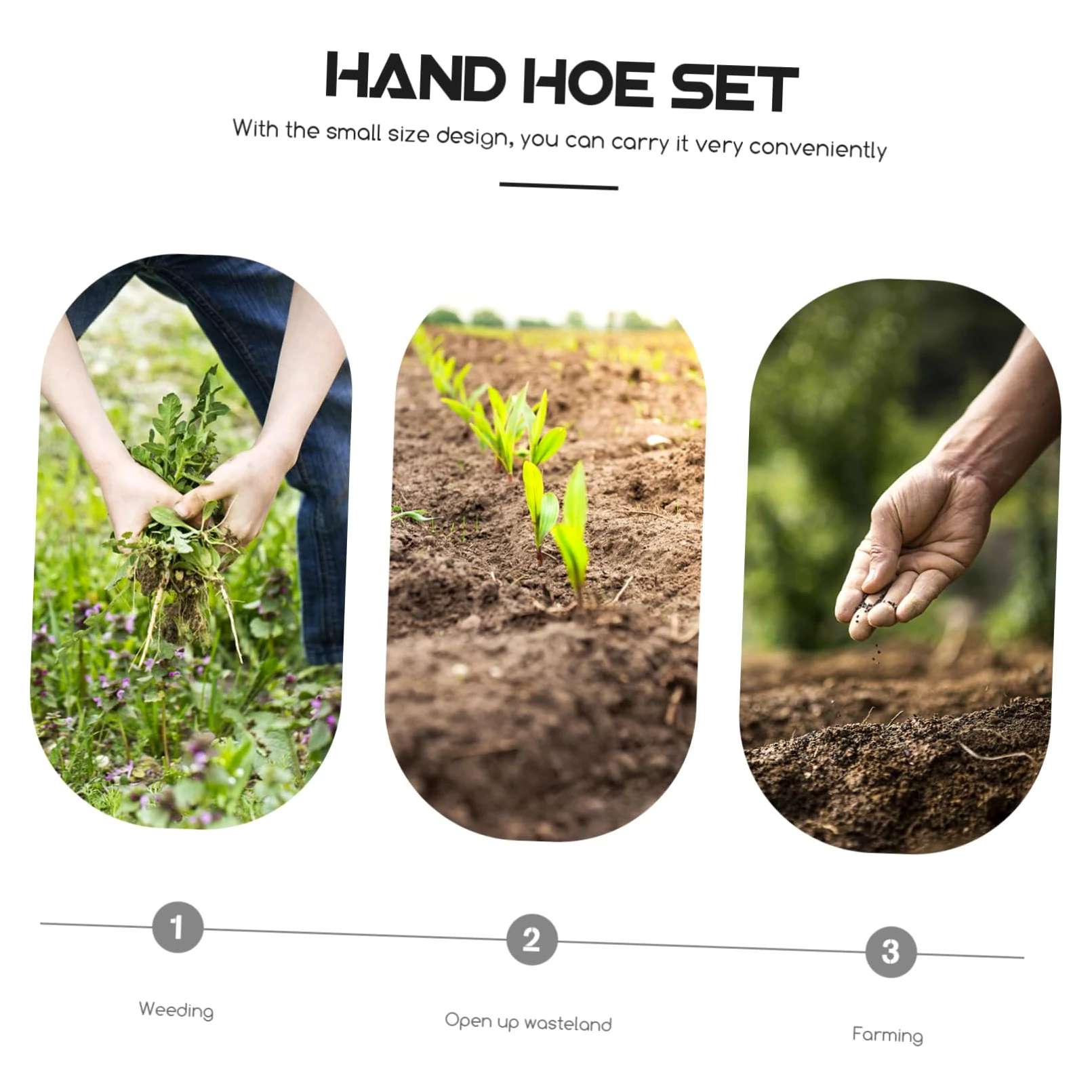 BESPORTBLE 2 Piezas De Azadas Pequeñas Herramienta De Excavación Manual Azadas De Cultivo Azadas De Mano Azadas De Jardinería Azadas De Mano Agrícolas Suministros De Jardinería