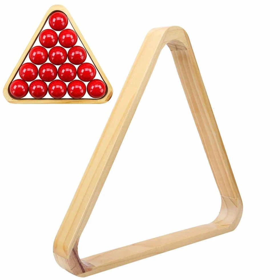 Alomejor Snooker Ball Rack Triángulo de Madera Mesa de Rombo Pool Ball Racks Accesorios Deportivos