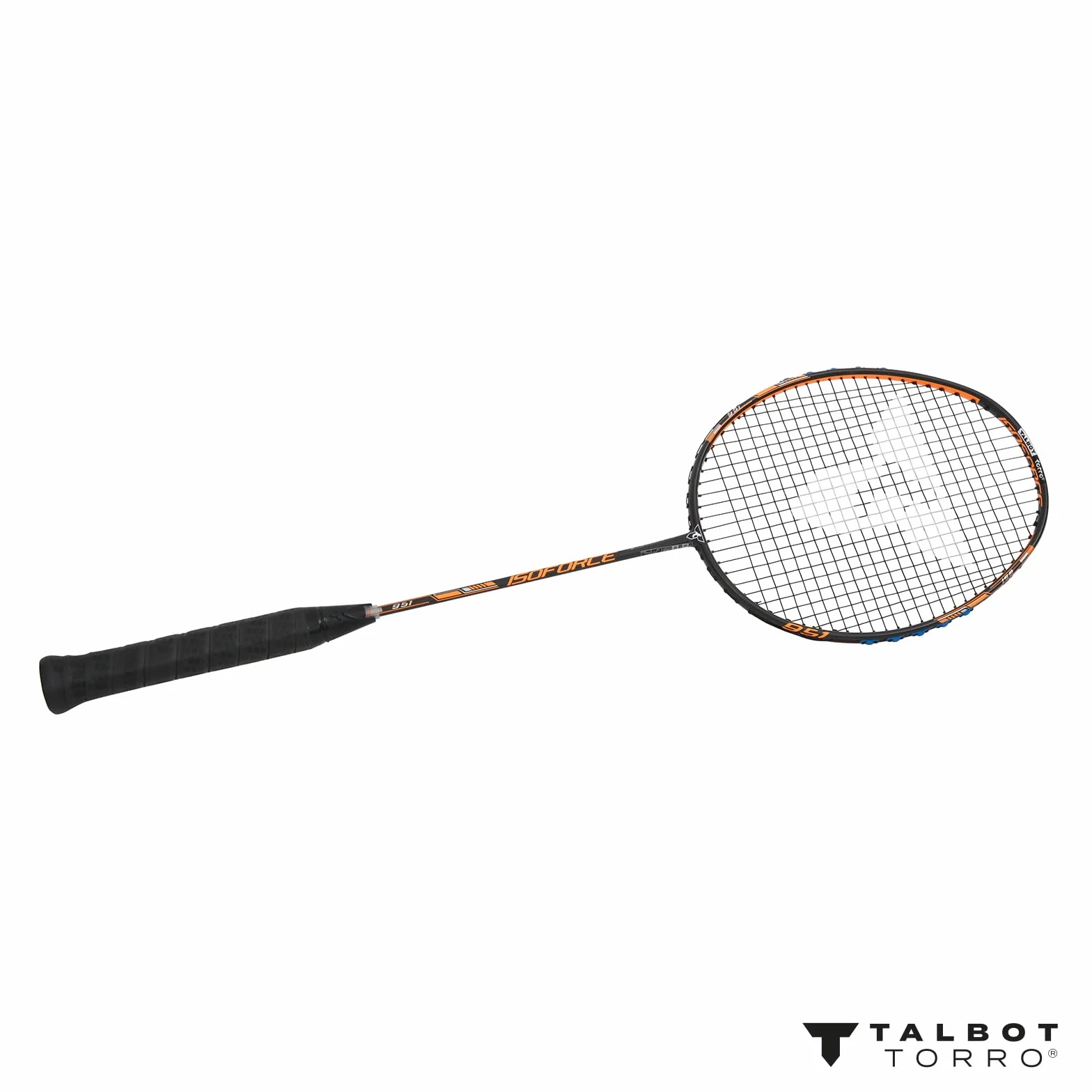 Talbot-Torro Badmintonschläger Isoforce 951 Carbon4 Long-Schaft Multitaper Kopfprofil