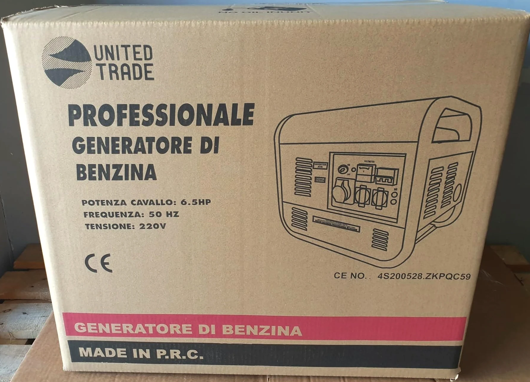 Generador/generador de electricidad/generador de combustión eléctrica HP 6.5 con llave y mando a distancia - trifásico