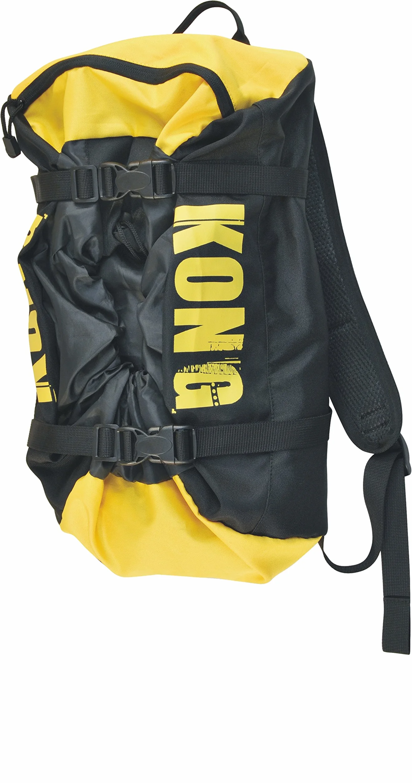 Kong Rope Bag Mochila Bolsa de cuerda libre, negro/amarillo, 20 litros