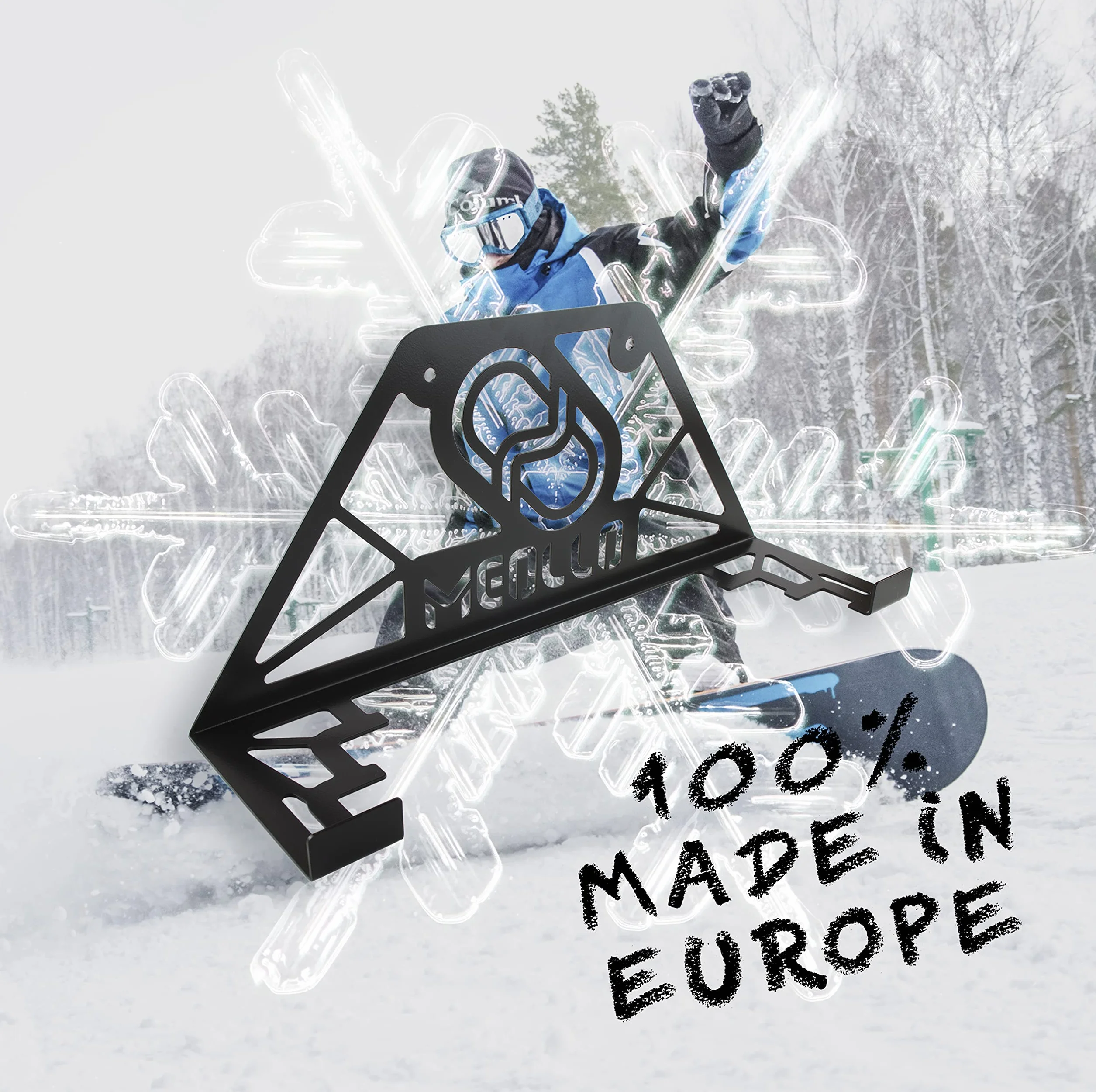 Soporte de Pared para Snowboard de Acero