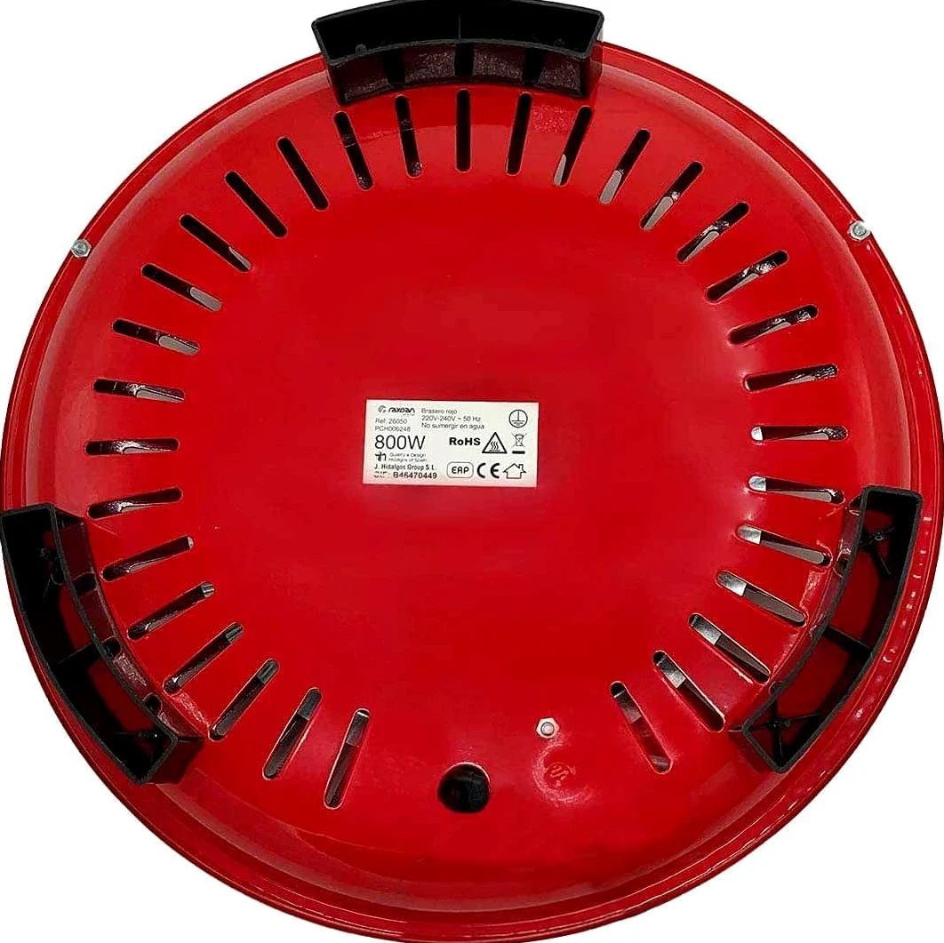 Home Brasero Eléctrico, Rojo, 800W, One Size UBOON