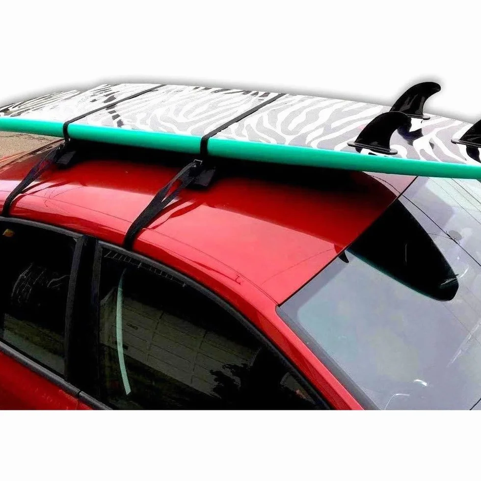 Dorsal Universal Soft Roof Racks with Tie Down Straps for Surfboards Kayak Canoe 20" Black