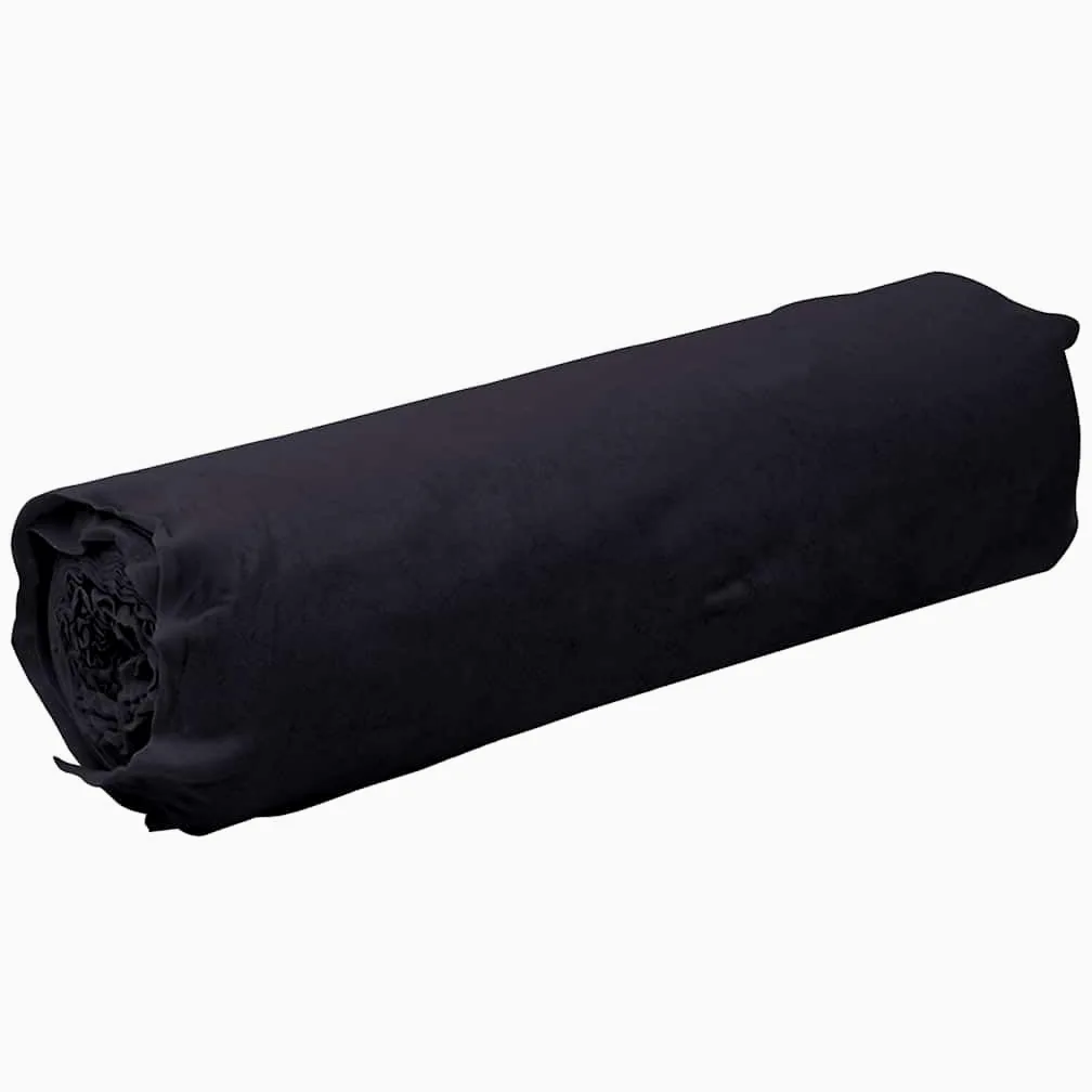 Membrana geotextil Fibra de poliéster Negro 1x10 m Malla Antihierbas,Resistente a la Rotura y Estabilizada contra UV,Protección césped Artificial,Lona antimalezas jardín 50 m (100 gsm)