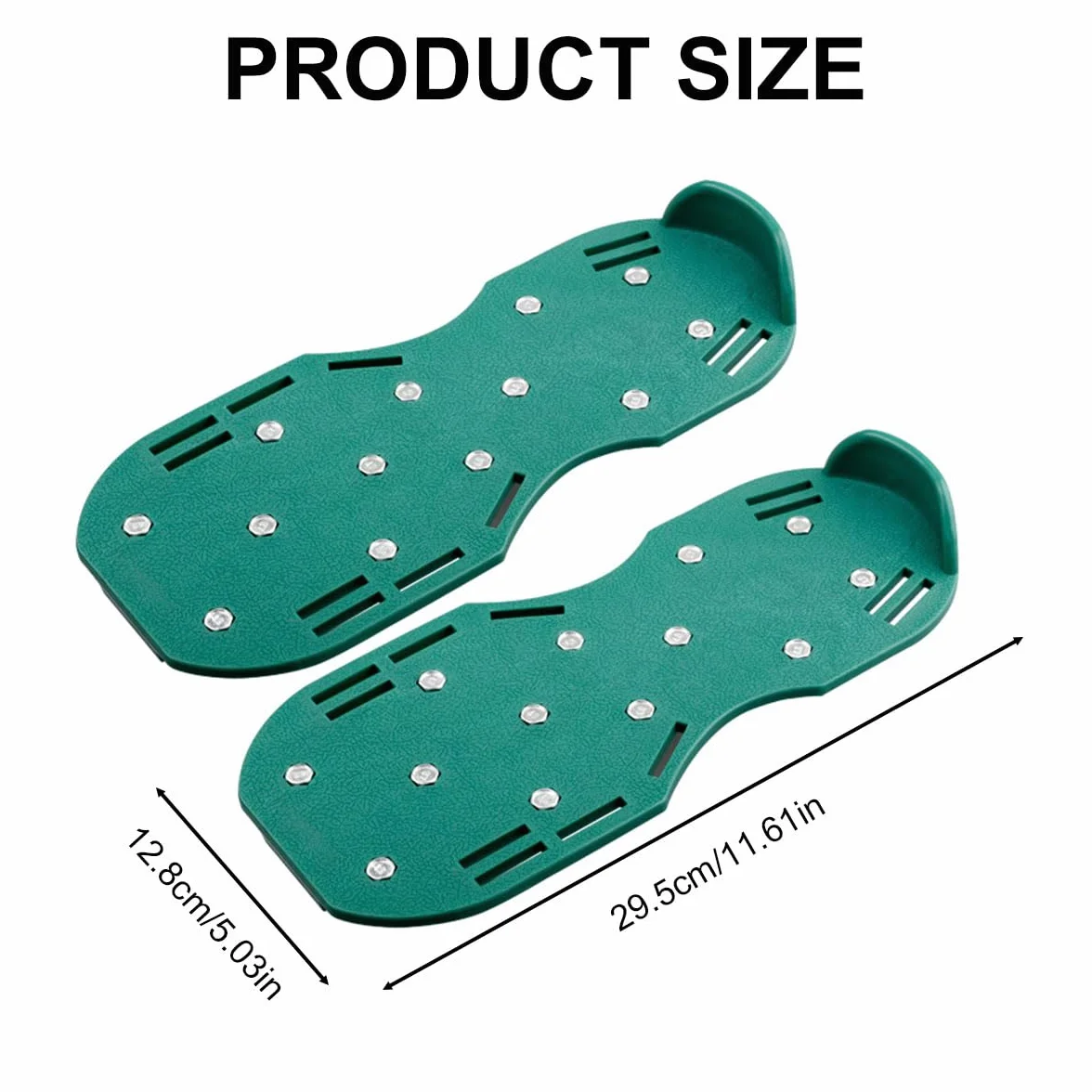 Cerioll Zapatos con Puntas con Puntas Cortas,Zapatos Aerador de Cesped,Aireador de Césped,Zapatos Jardín de Césped, Pisos de Epoxi,Superposiciones,Instalación de Cubiertas,Color Verde (1 Par)