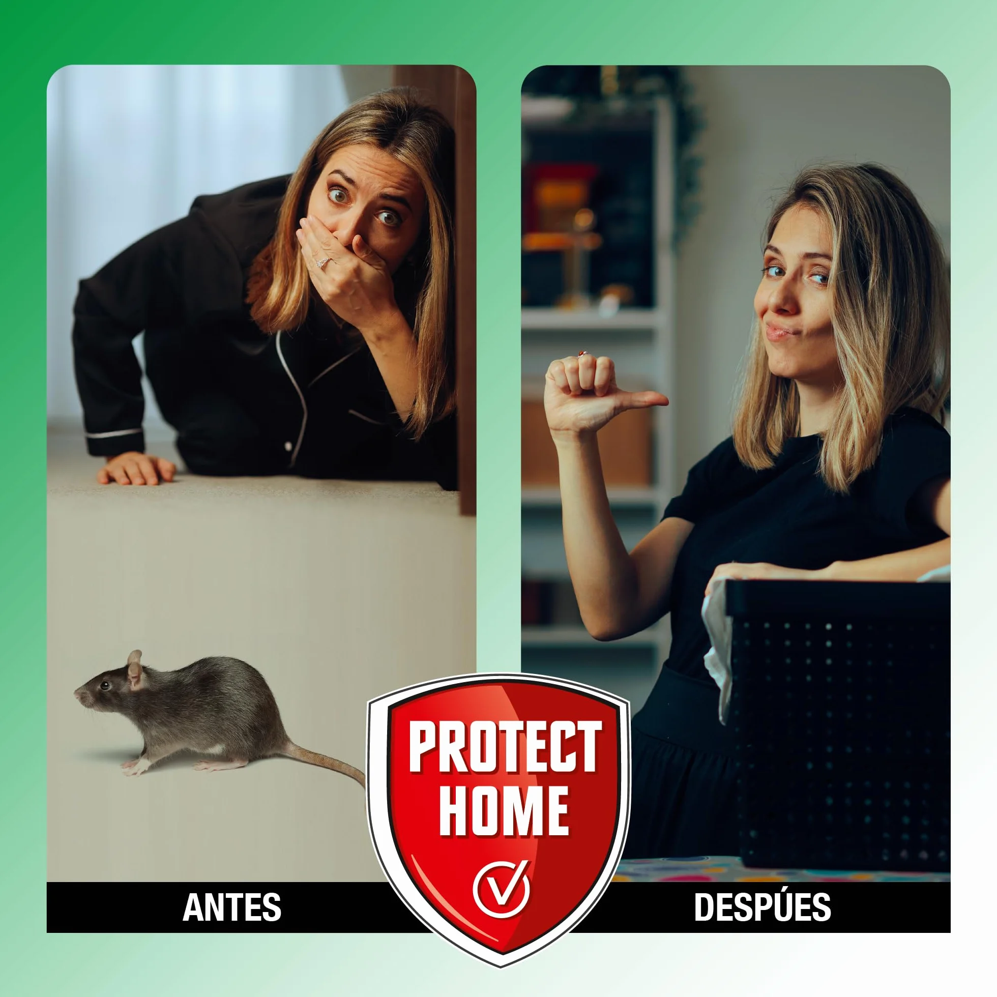 Protect Home, Atrayente de ratas y topillos en formato pasta. Indicado para interiores y exteriores. Único registrado en España para el control de topillos.
