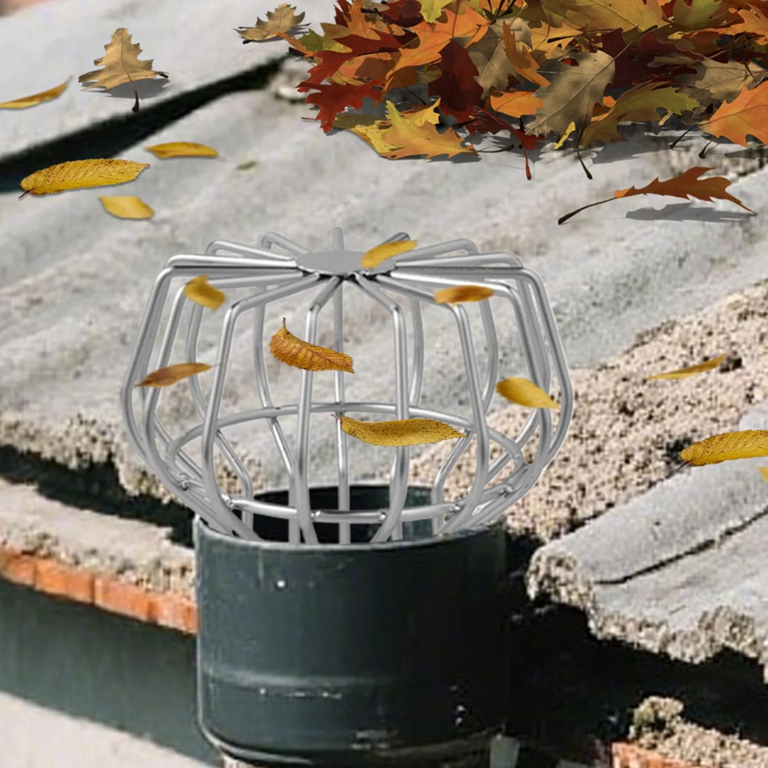 Tapa para Bajante,Coladera para Bajantes - Rejilla Antihojas para Ducha Piscina Jardín Garaje Suelo