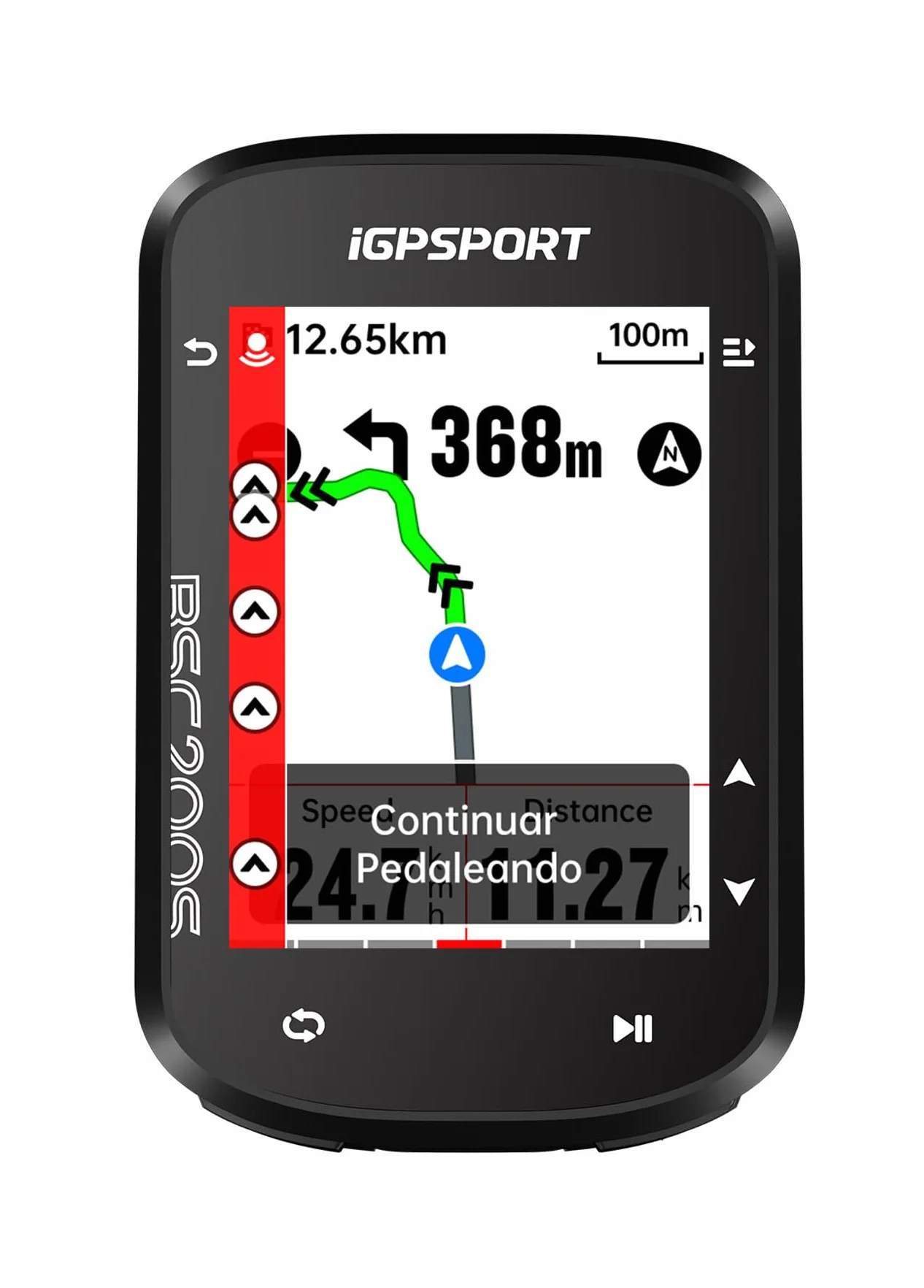 iGPSPORT BSC200S GPS Ciclocomputador, Navegación, Monitorización de Movimiento, Reanudación de Ruta, Impermeable IPX7