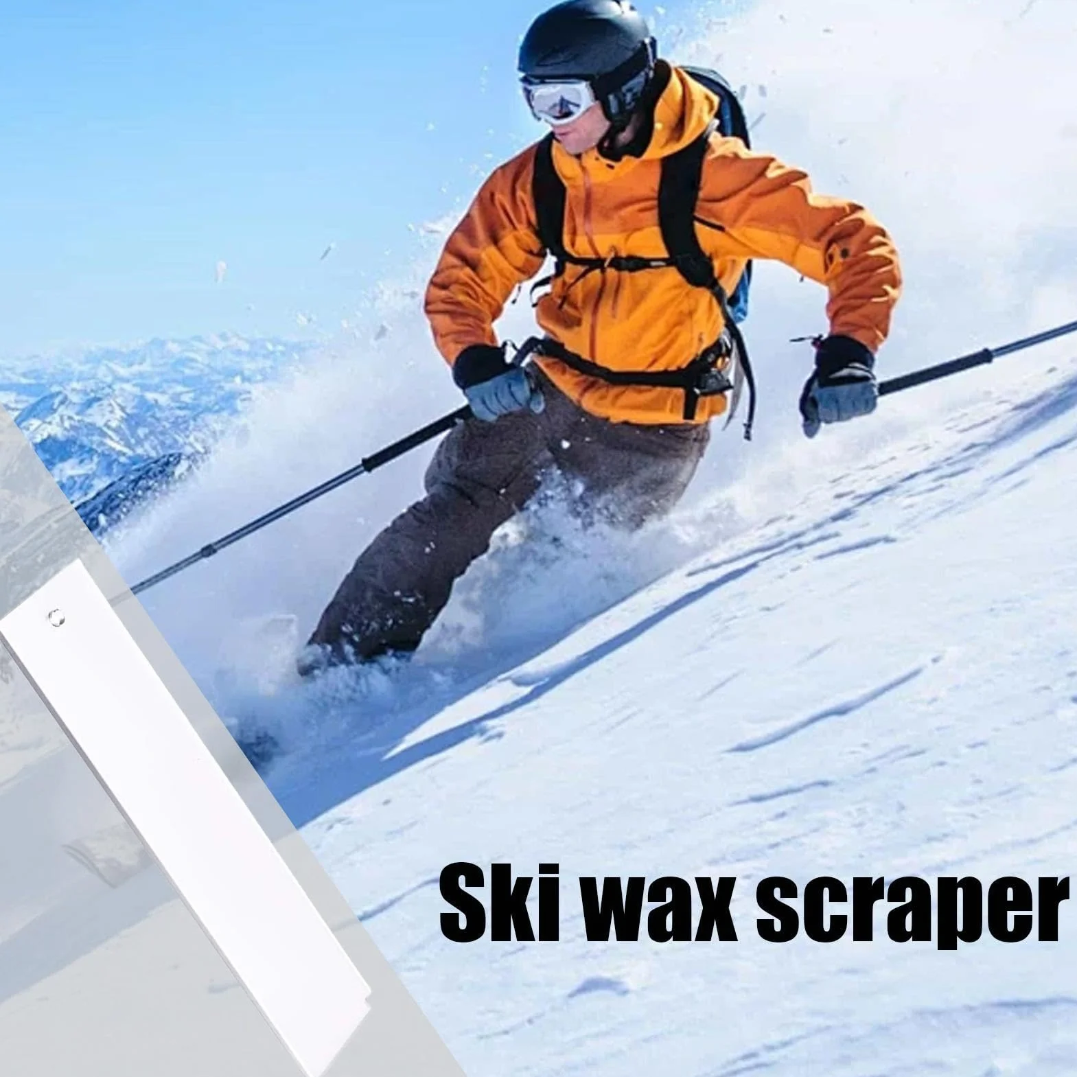 Rascador de cera de esquí, herramienta compacta para snowboard y surf