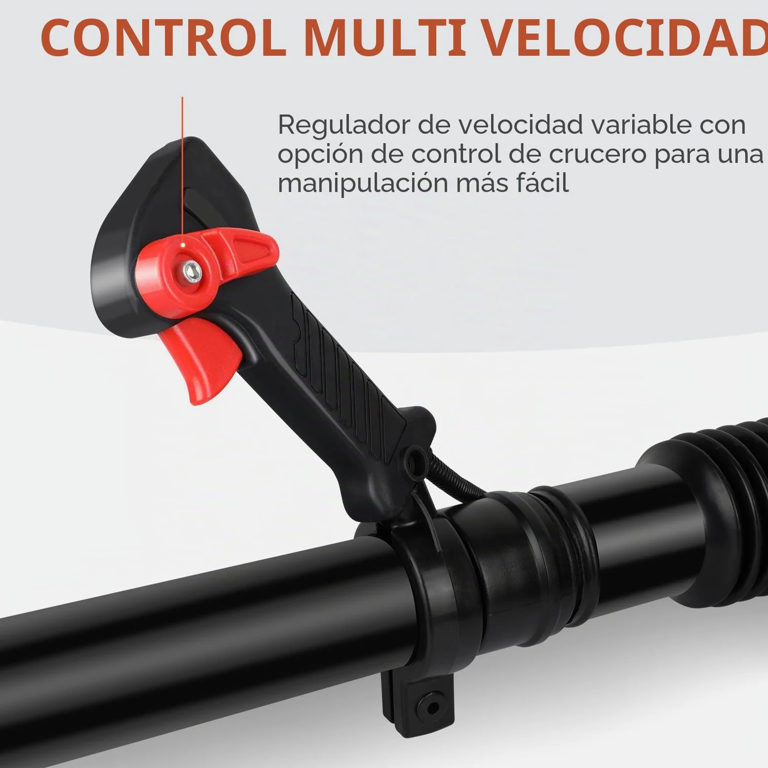 LabTEC Soplador de hojas a gas de 2 tiempos, soplador de hojas de mochila de gasolina de 43 cc, soplador de jardín inalámbrico de velocidad ajustada para limpiar patios, hojas, corte de hierba