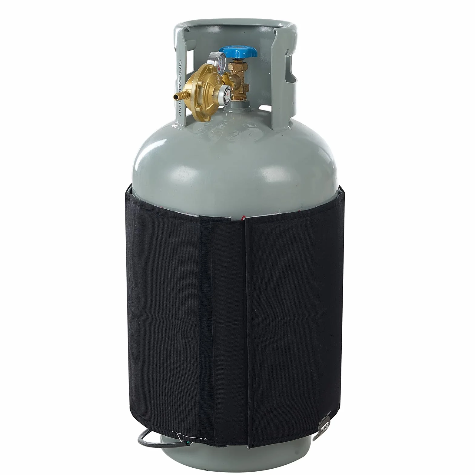 VEVOR Manta Calefactora para Tanque de Propano Cubierta Aislada 120 W 9-18 kg Termostato Interno 32,22 °C Tela Oxford Resistente al Agua