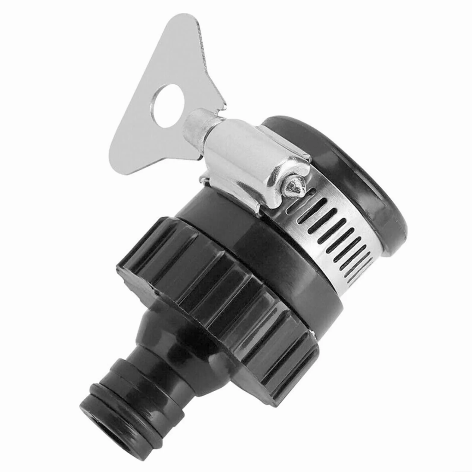 Adaptador de conector de grifo de jardín, para grifos mezcladores de cocina de interior de acero inoxidable y plástico a manguera de jardín de entre 18 y 24 mm