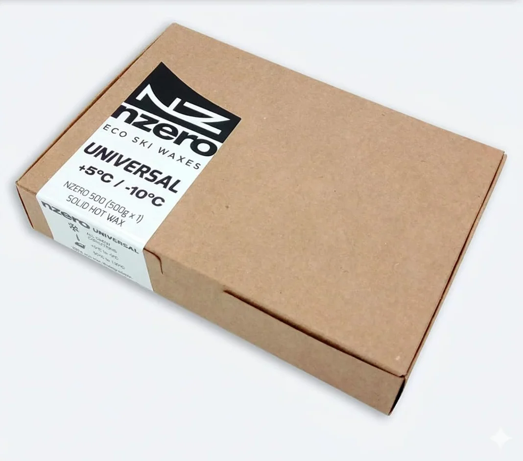 Bloque Cera Eco NZEROWAX 500g Cera Vegetal Orgánica para Esquí Snow