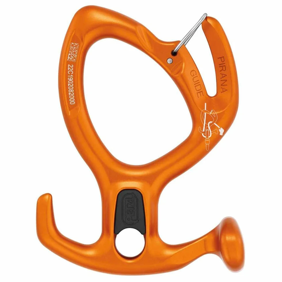 Petzl Pirana Guide Discreción De Embrague Ajustable con Espolón Y Bloqueo De Asola para Torrentismo Naranja