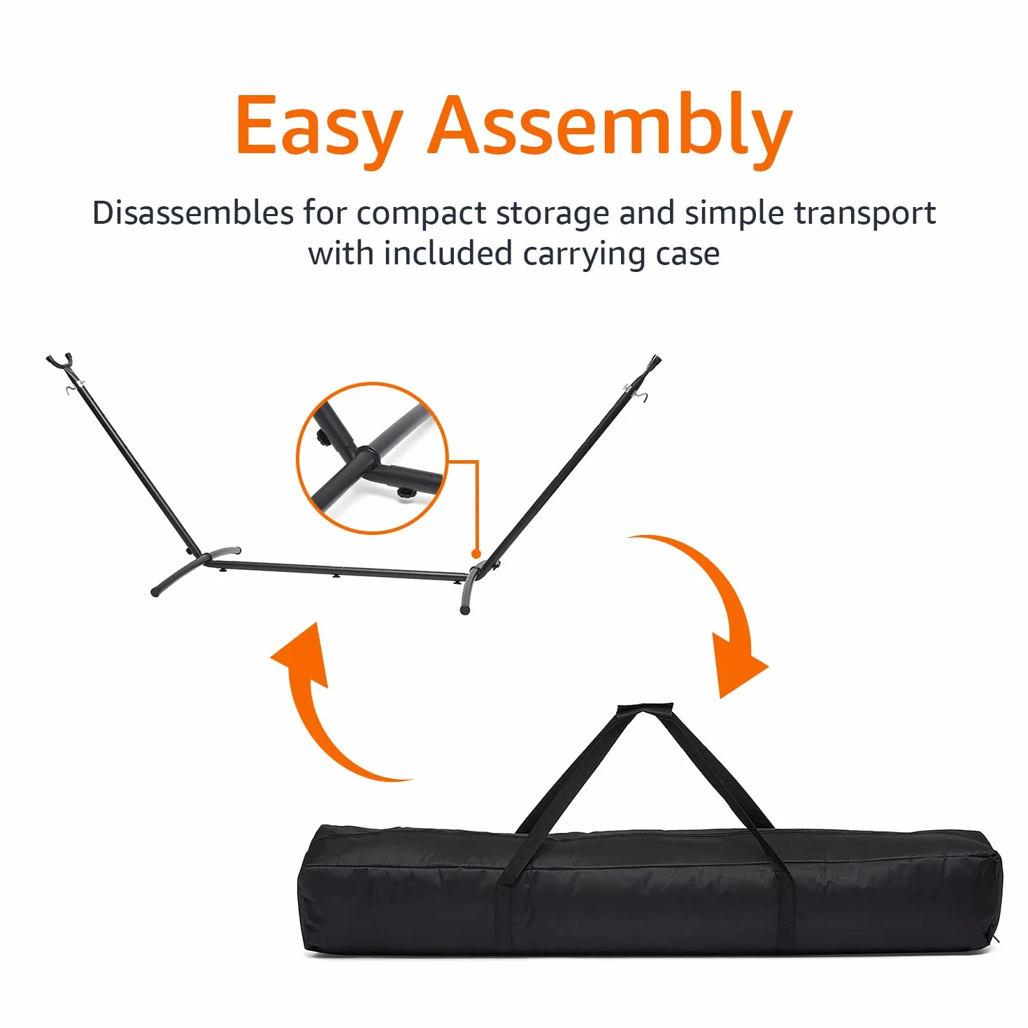 Amazon Basics Soporte para hamaca, 2.74 m